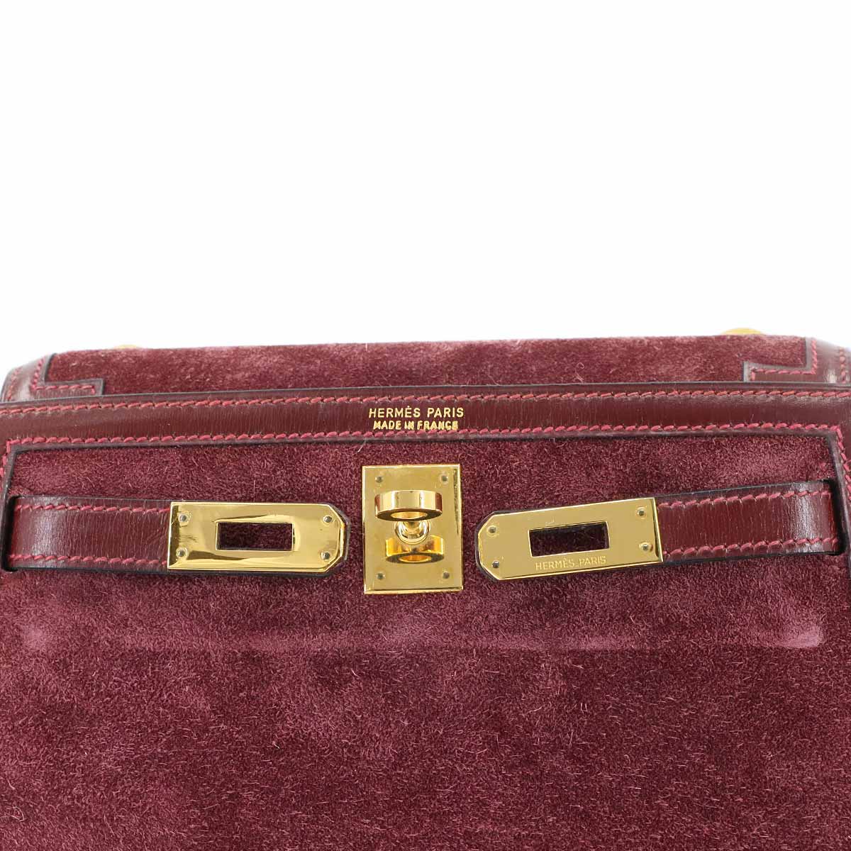 Mini Kelly Shoulder Bag Dobris Box calf Rouge H Purse
