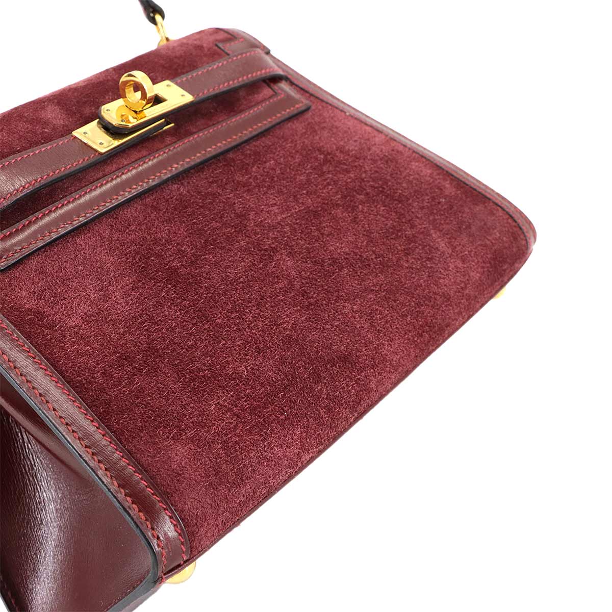 Mini Kelly Shoulder Bag Dobris Box calf Rouge H Purse