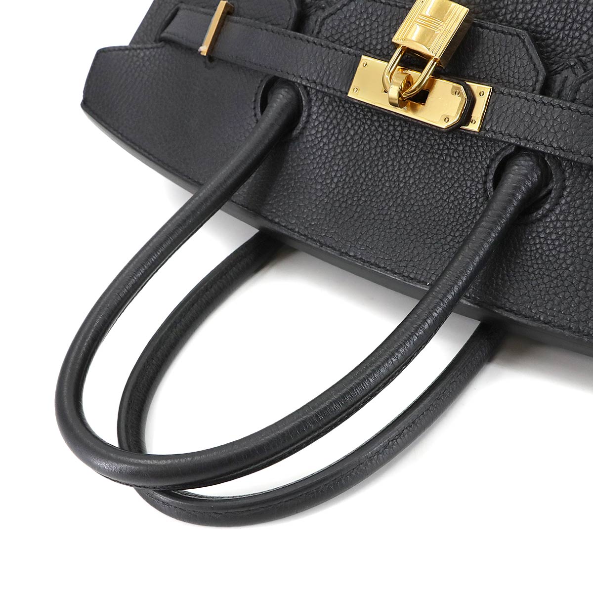 Birkin 35 Hand Bag Togo Leather Black Purse