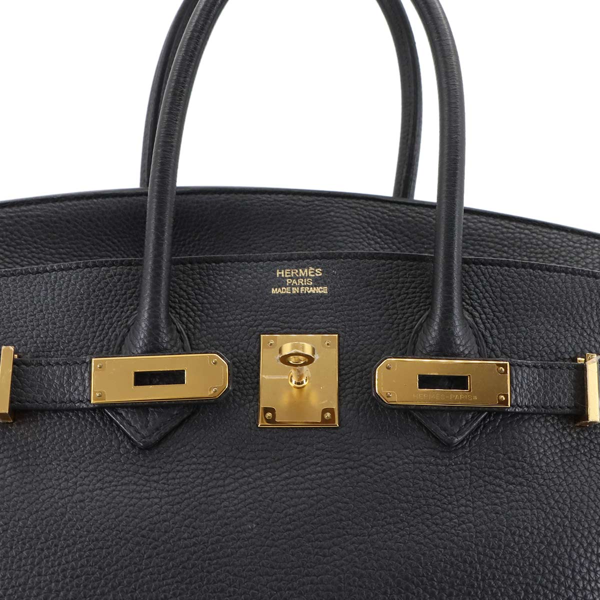 Birkin 35 Hand Bag Togo Leather Black Purse