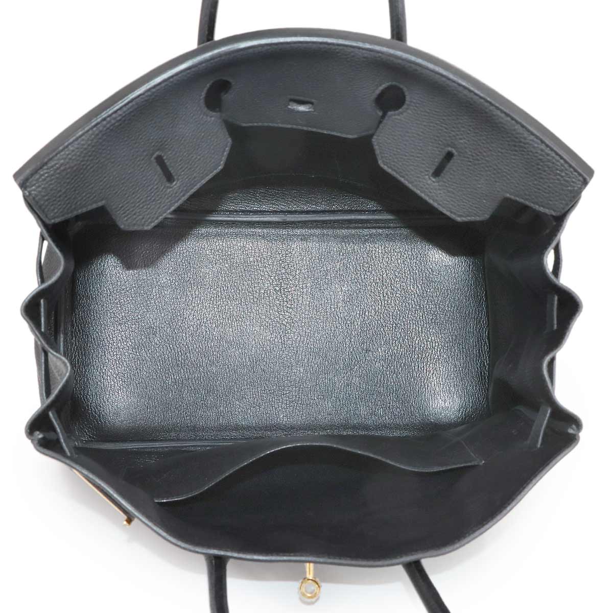 Birkin 35 Hand Bag Togo Leather Black Purse