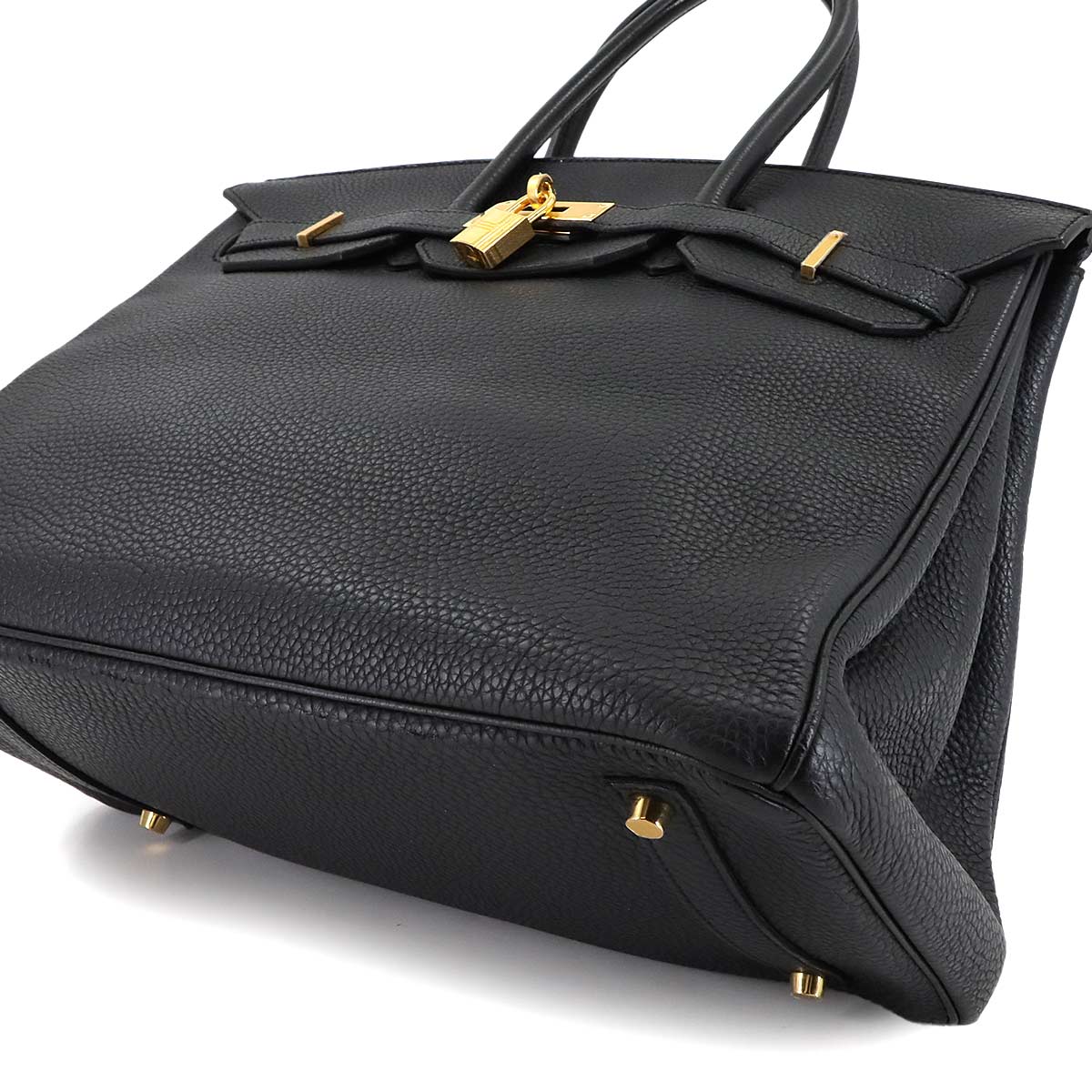 Birkin 35 Hand Bag Togo Leather Black Purse