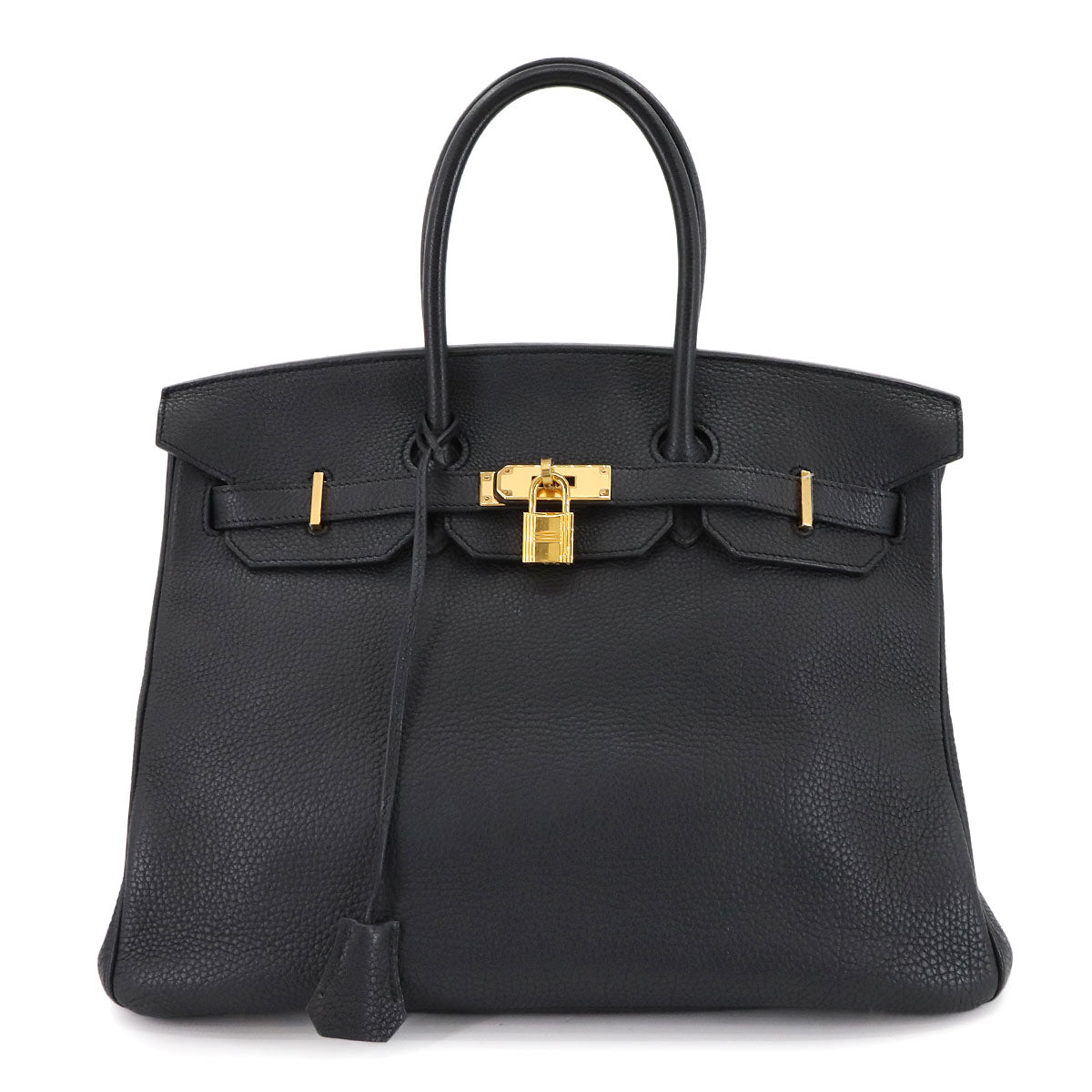 Birkin 35 Hand Bag Togo Leather Black Purse
