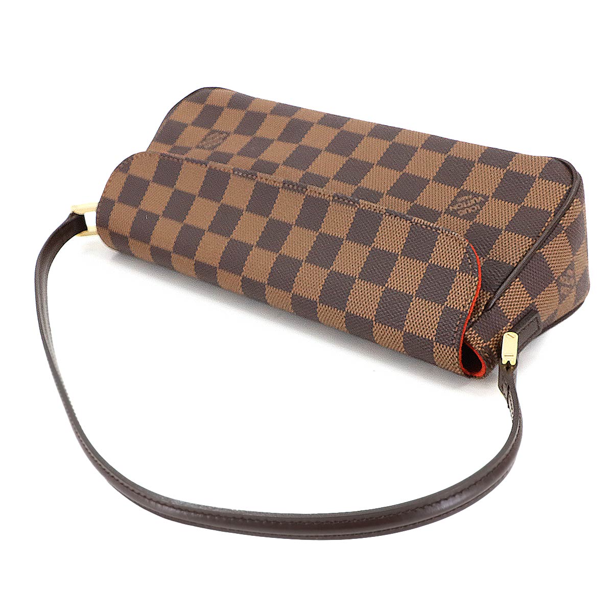 Damier Recoleta Shoulder Bag Ebene N51299 Brown Purse