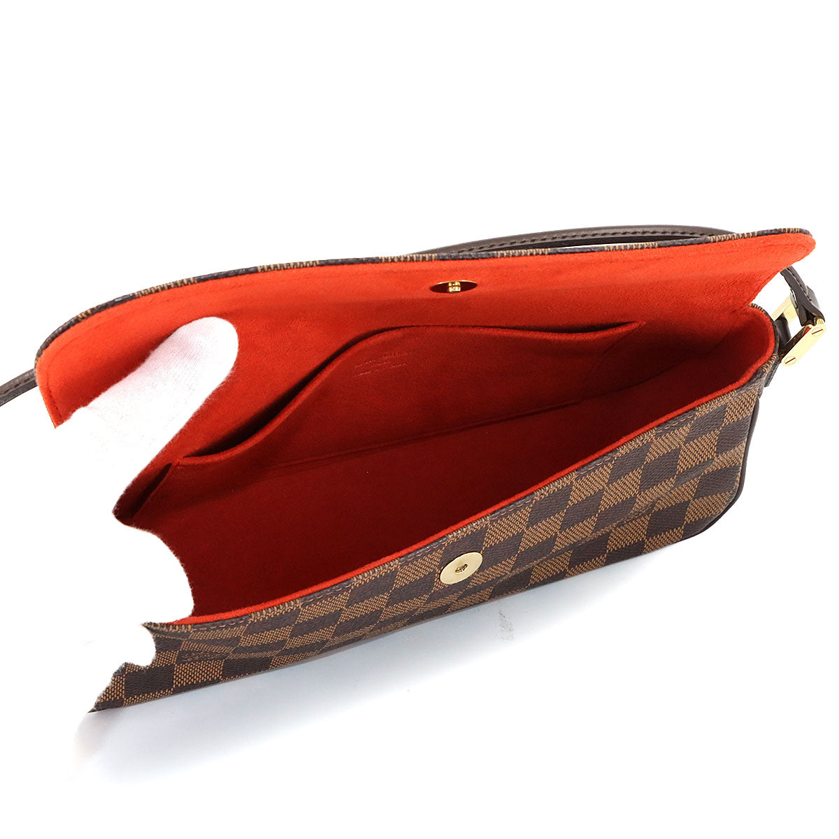 Damier Recoleta Shoulder Bag Ebene N51299 Brown Purse