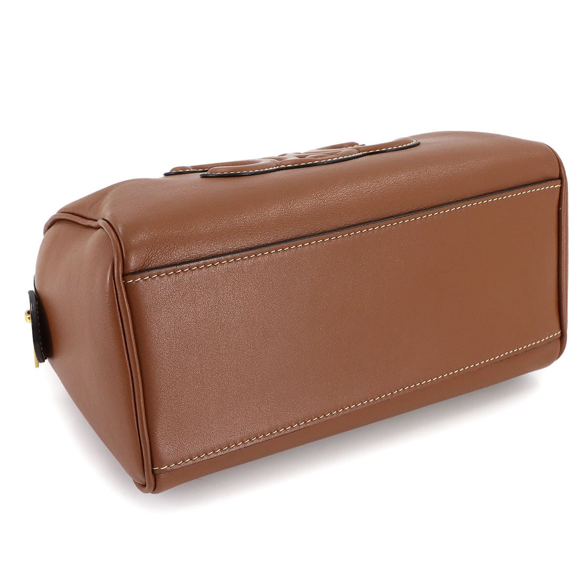 CUIR Triomphe Small Boston Hand Shoulder Bag Leather Brown