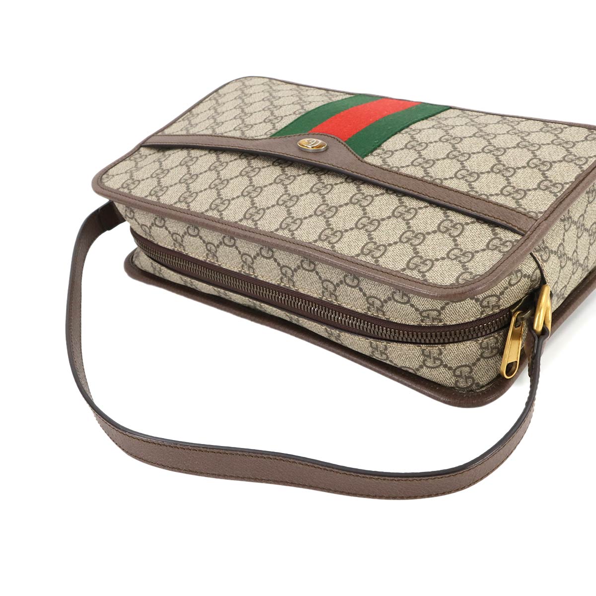 GUCCI Ophidia 2way Shoulder Bag GG Supreme Canvas Beige 598139