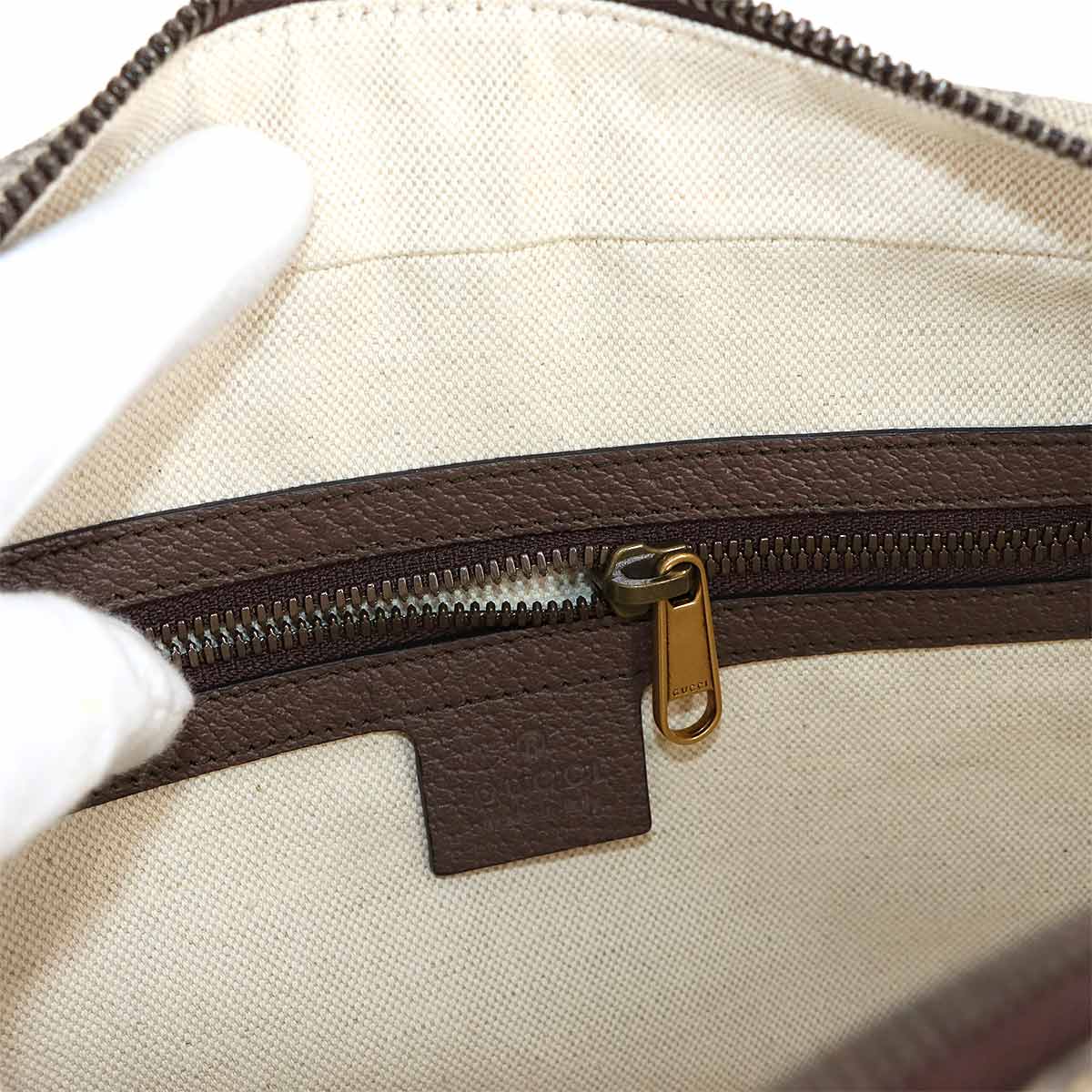 GUCCI Ophidia 2way Shoulder Bag GG Supreme Canvas Beige 598139