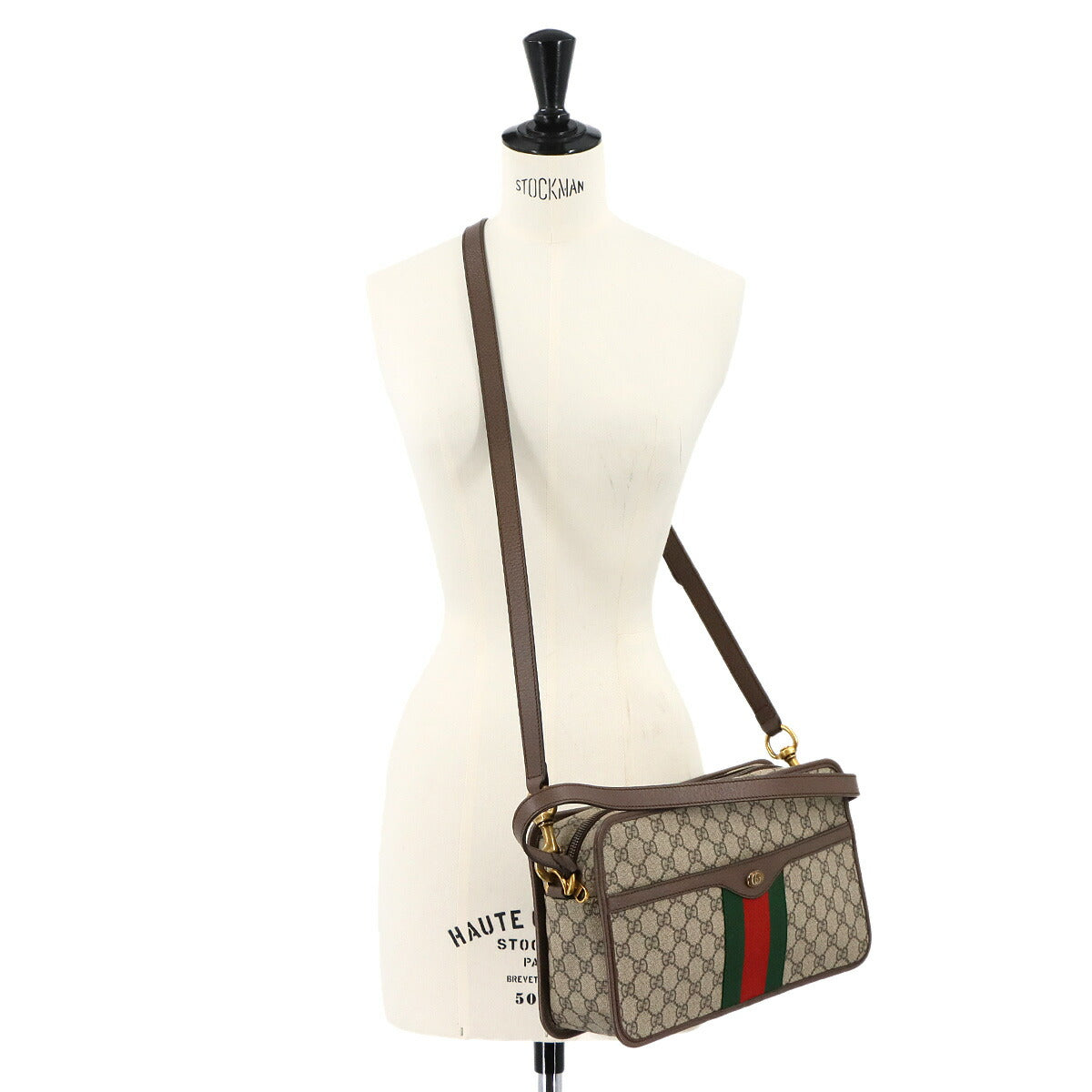 GUCCI Ophidia 2way Shoulder Bag GG Supreme Canvas Beige 598139