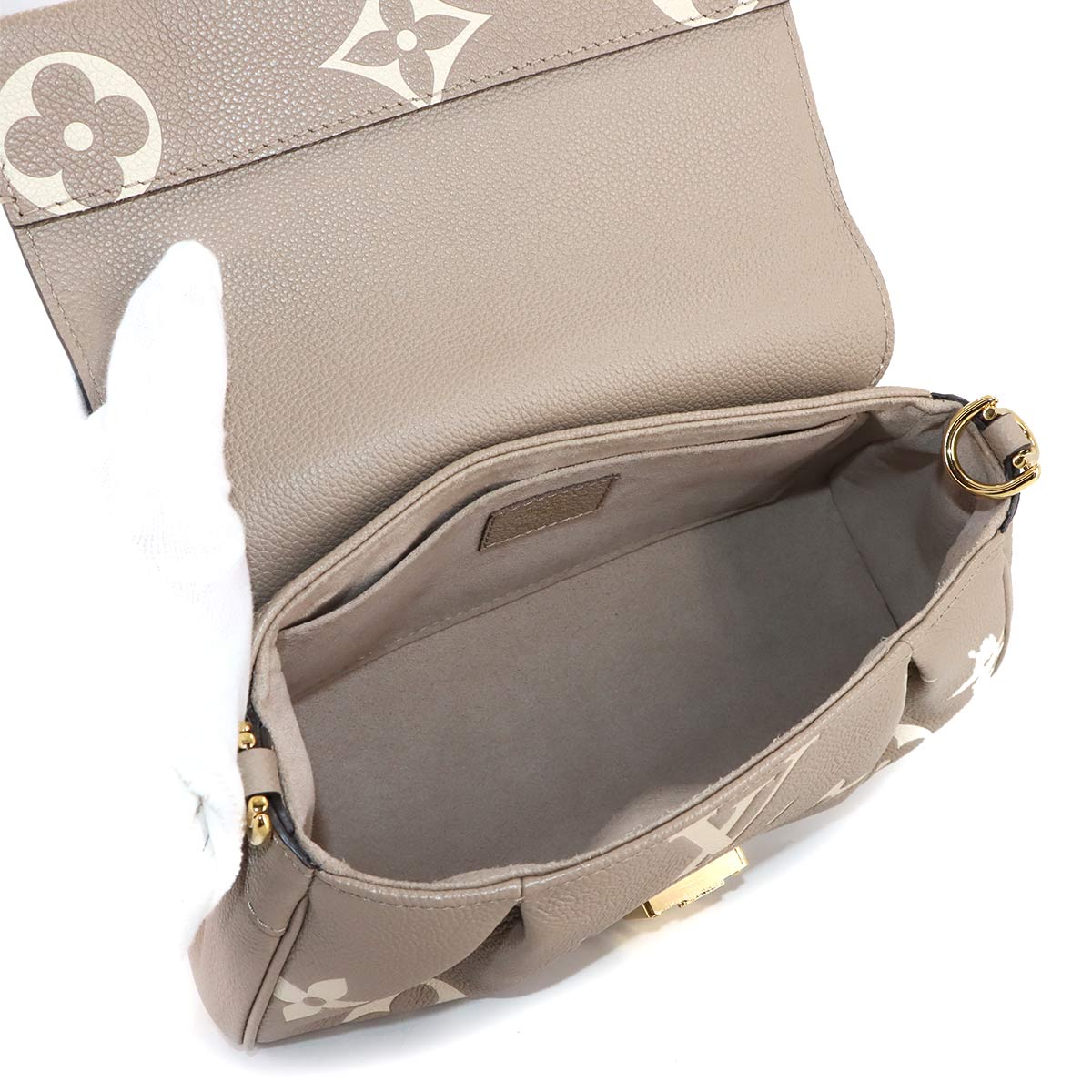 Bi color Monogram Empreinte Favorite NM Shoulder Bag