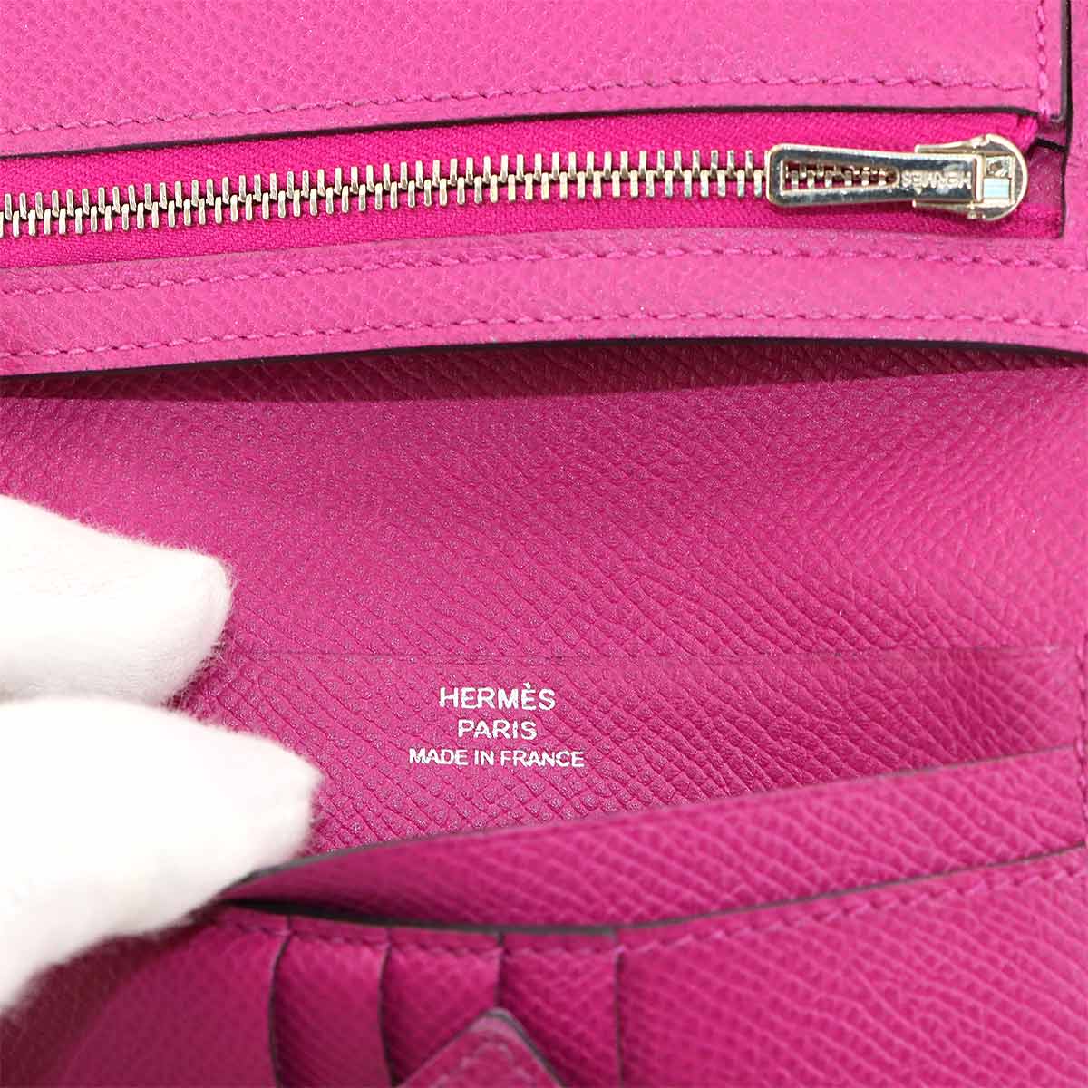 Bearn Compact Wallet Veau Epsom Rose Purple