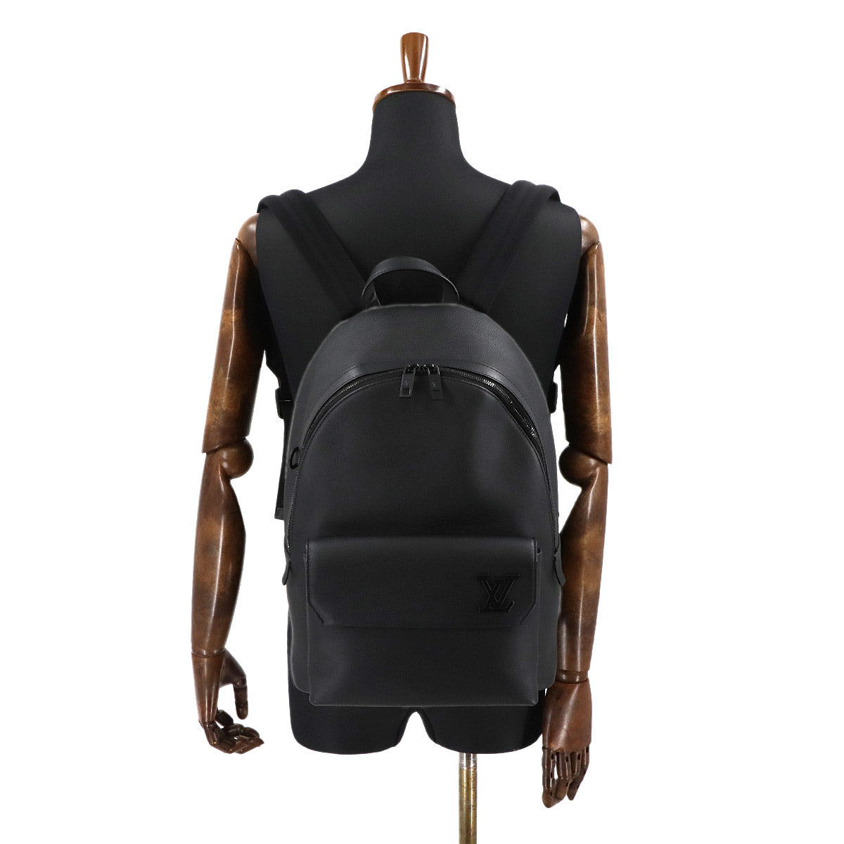 Aerogram Takeoff Backpack Leather Black M57079 Purse