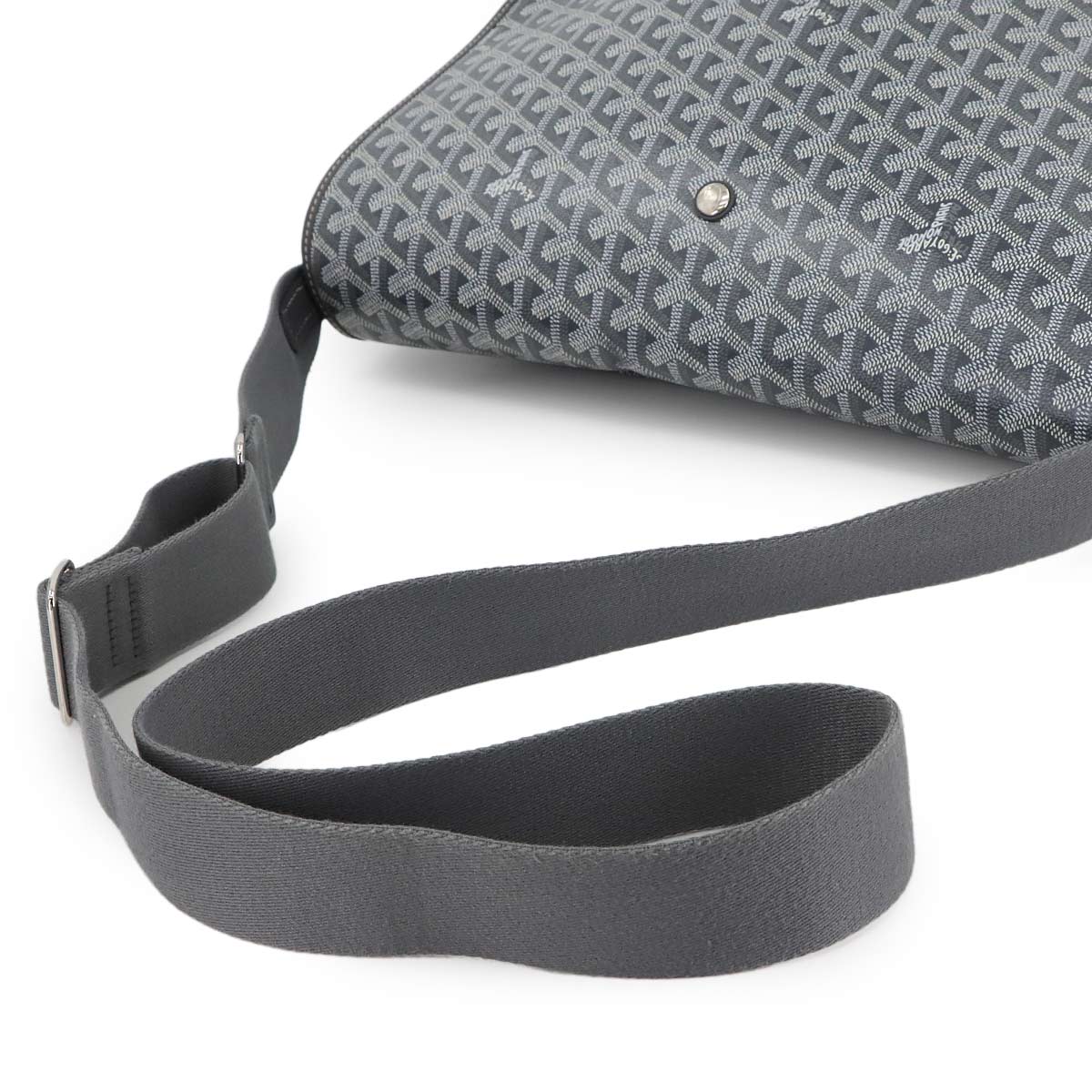 Capetien MM Shoulder Bag PVC Leather Gray Purse