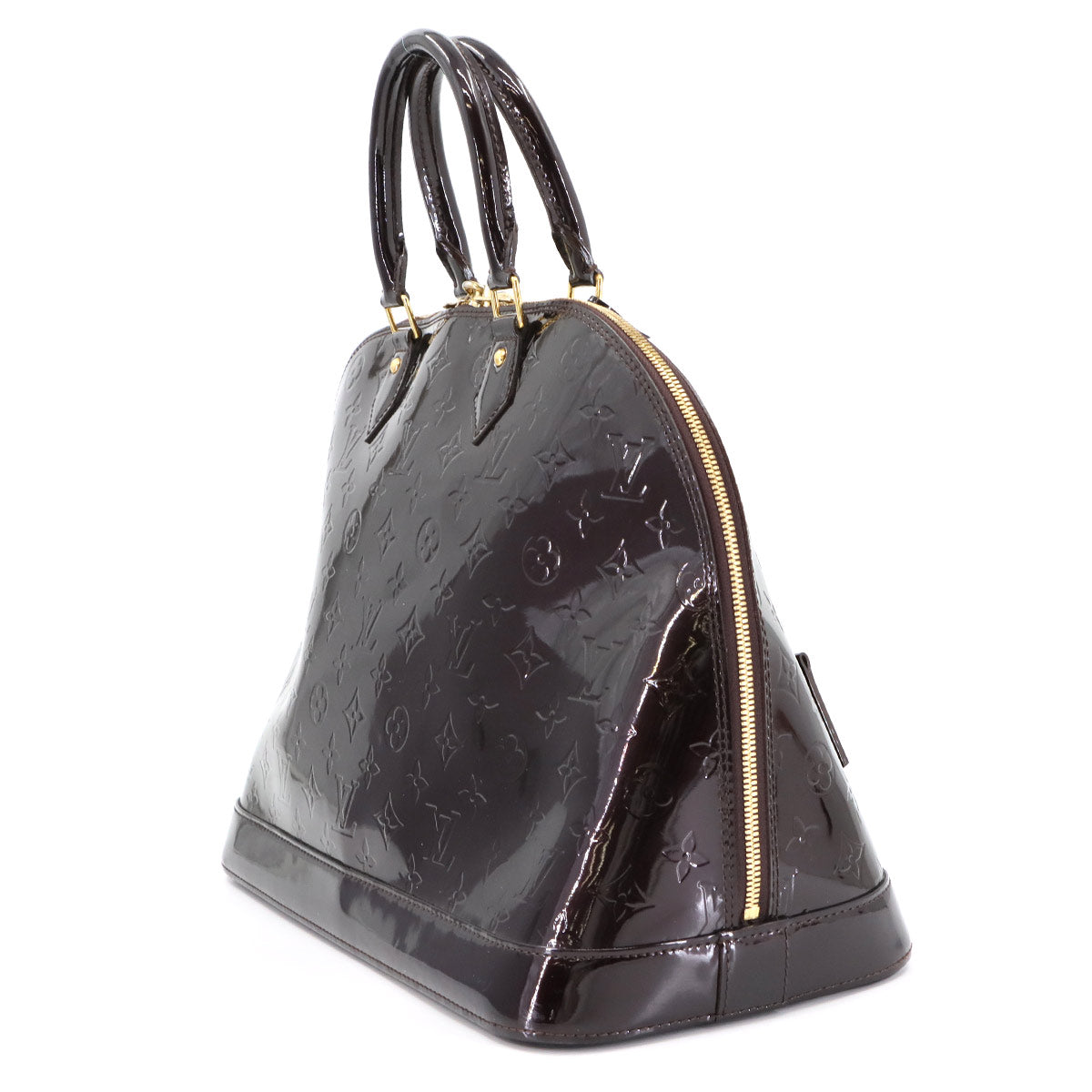 Monogram Vernis Alma GM Hand Bag Amarante M93595