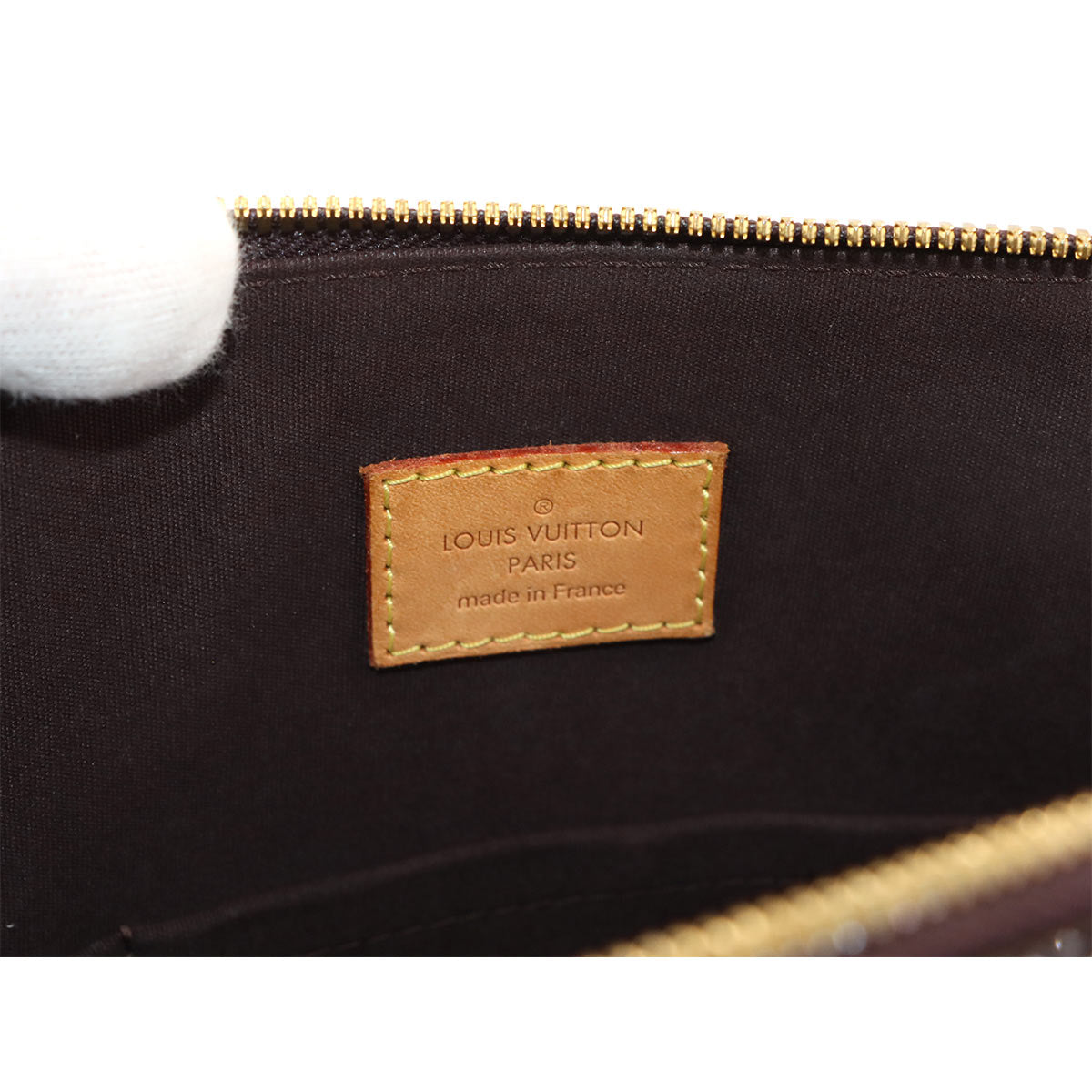 Monogram Vernis Alma GM Hand Bag Amarante M93595