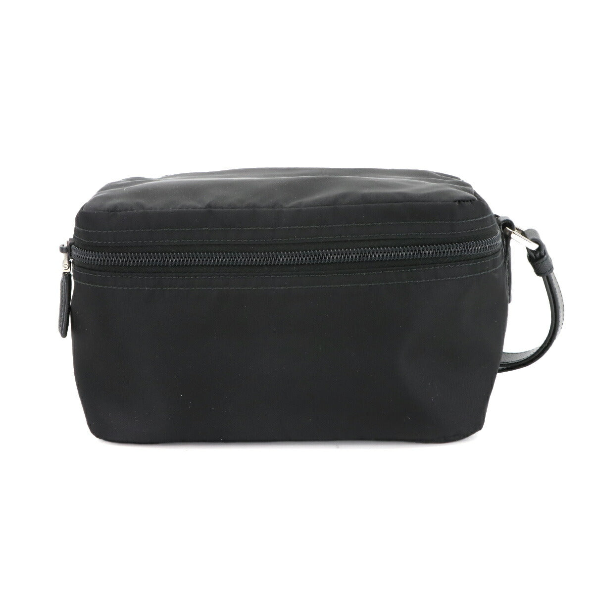 Pouch Nylon Saffiano Leather Nero Black 2NE015 Purse