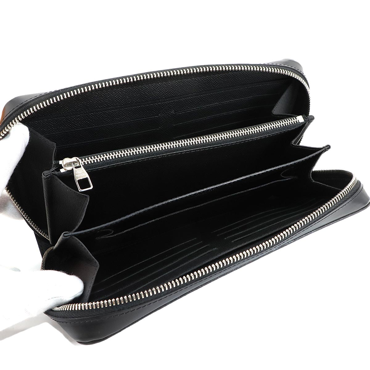 Damier Graphite Zippy XL Long Wallet Black Gray N41503