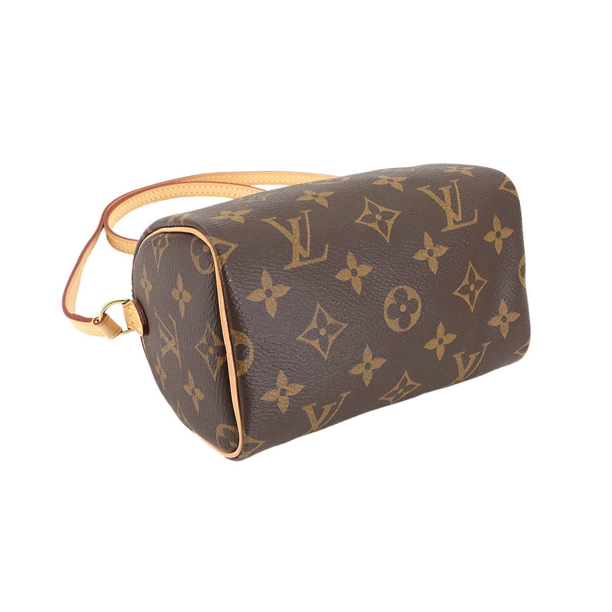 Monogram Nano Speedy 2way Hand Shoulder Bag Brown M61252