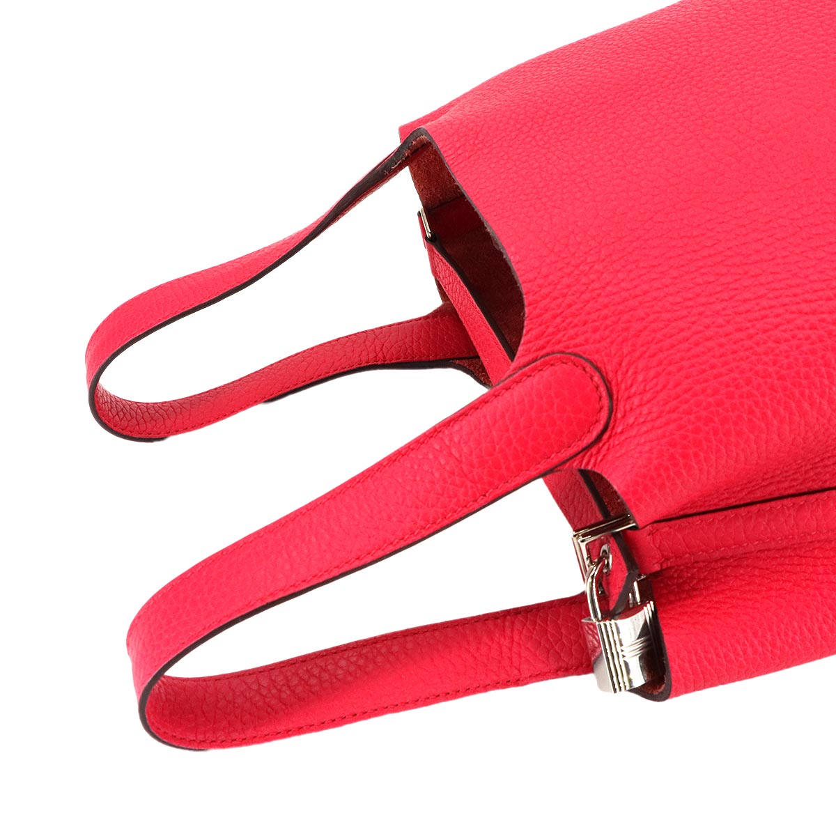 Picotin Lock PM Hand Bag Taurillon Clemence Rose Extreme