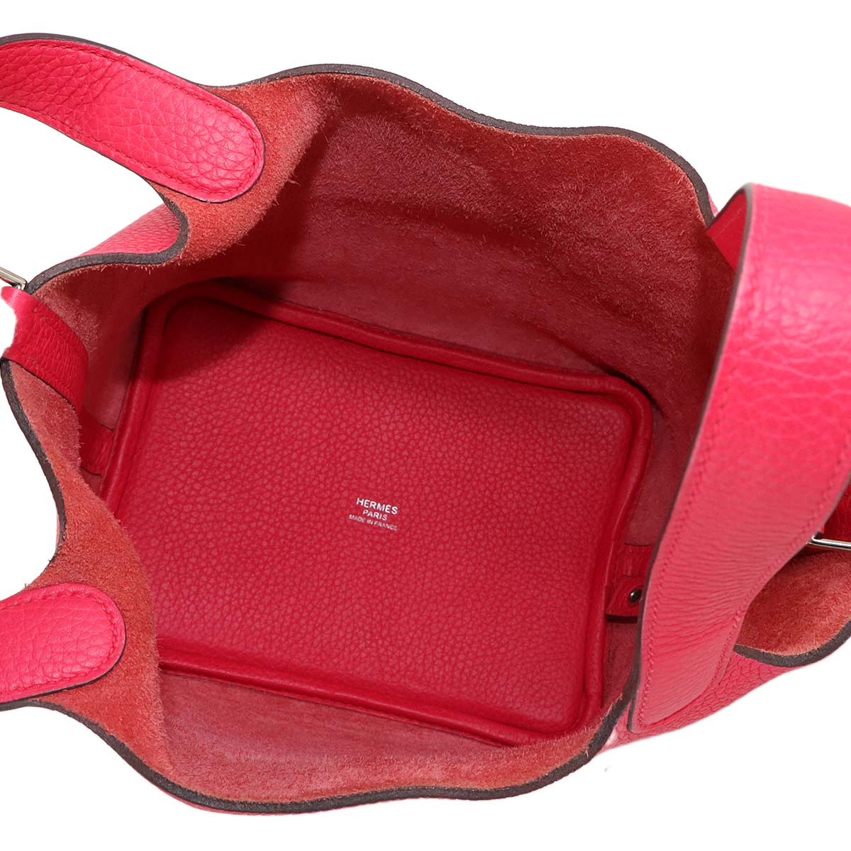 Picotin Lock PM Hand Bag Taurillon Clemence Rose Extreme