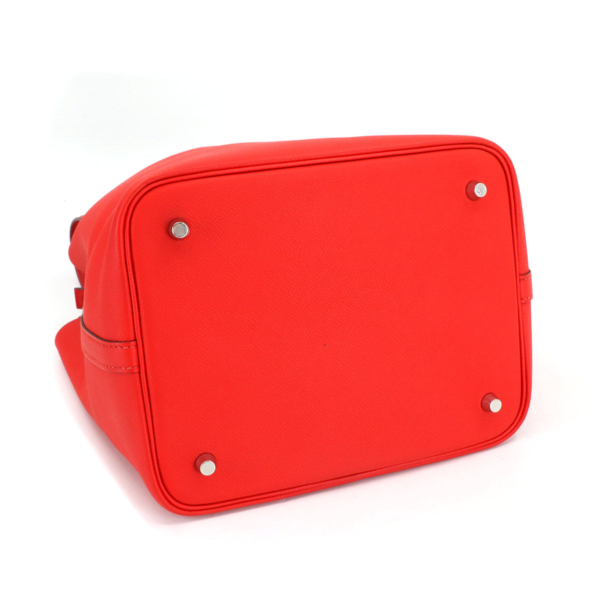 Picotin Lock MM Tressage Hand Bag Epsom Rouge de Coeur