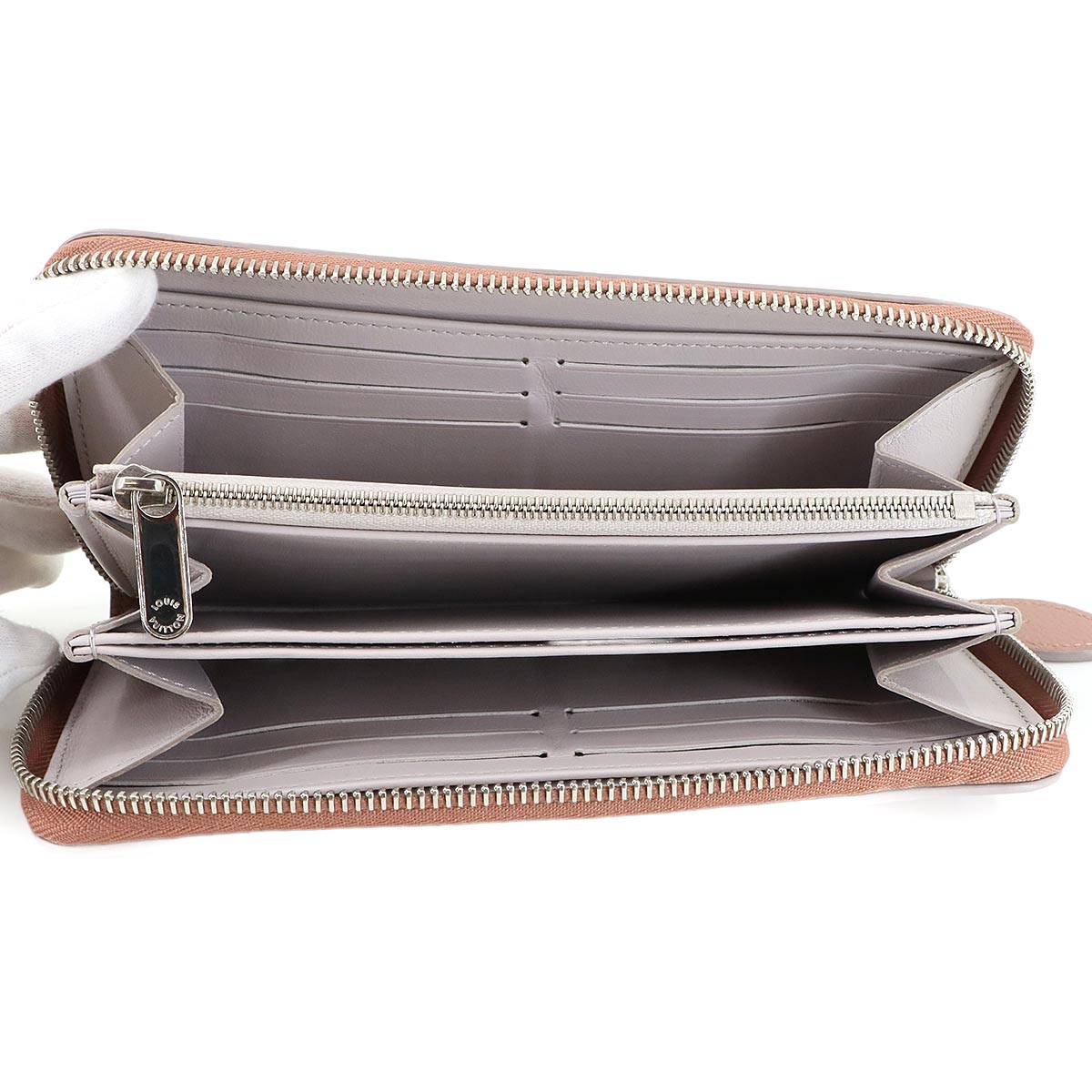 Mahina Zippy Long Wallet Leather Rose Pink M69427