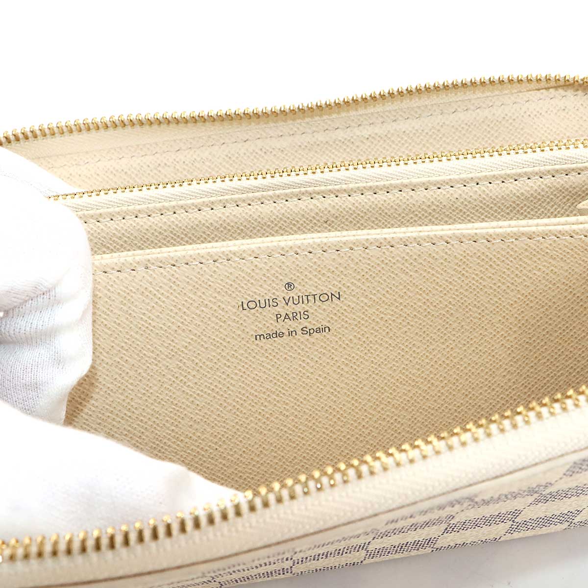 Damier Azur Zippy Wallet Beige N41660 Purse