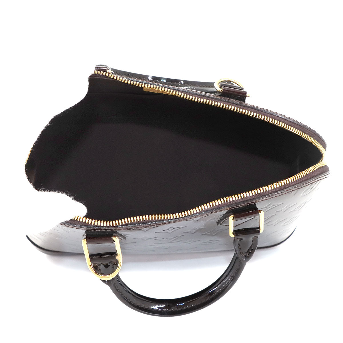 Monogram Vernis Alma PM Hand Bag Amarante M91611 Purse