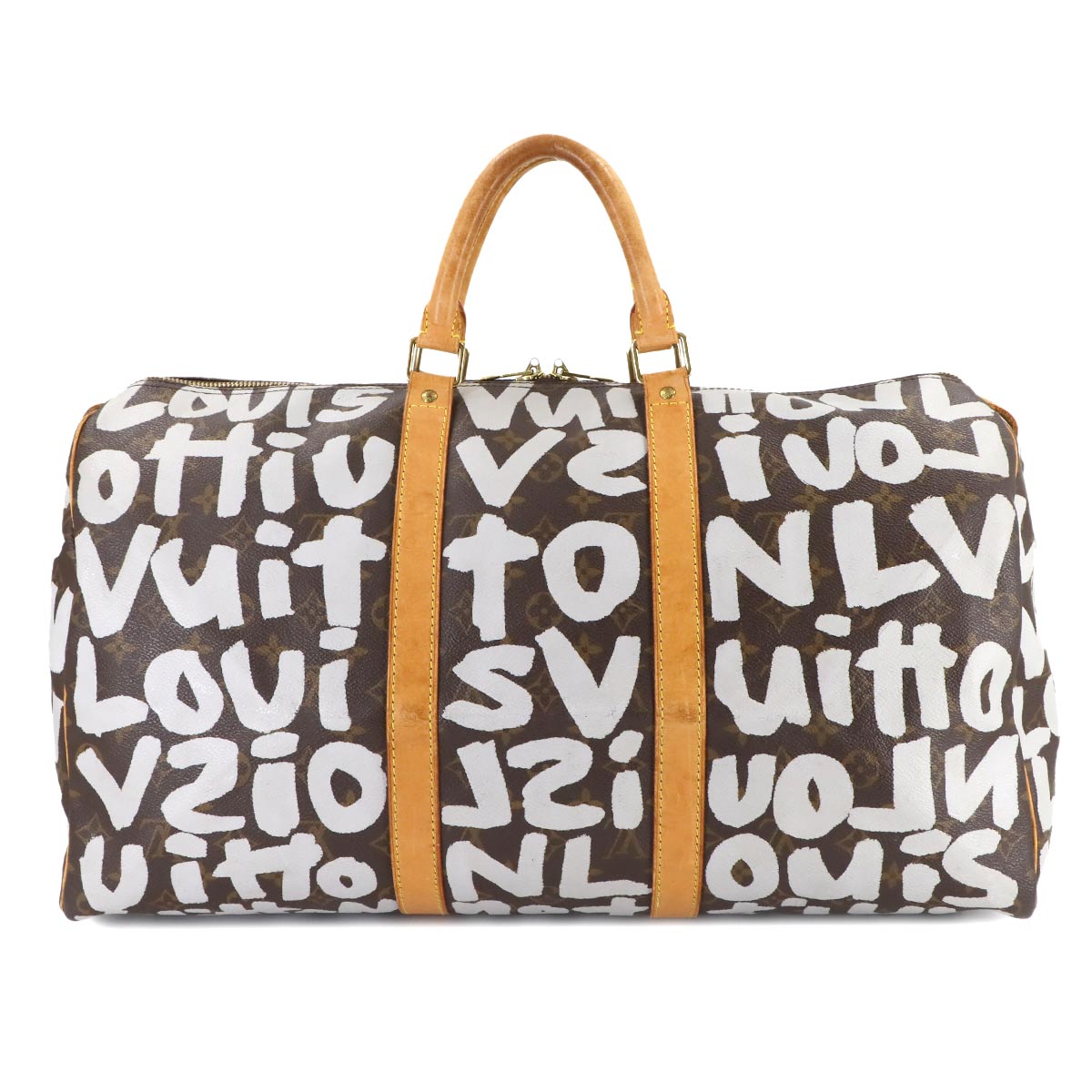 Monogram Graffiti Keepall 50 Luggage Argent M92197