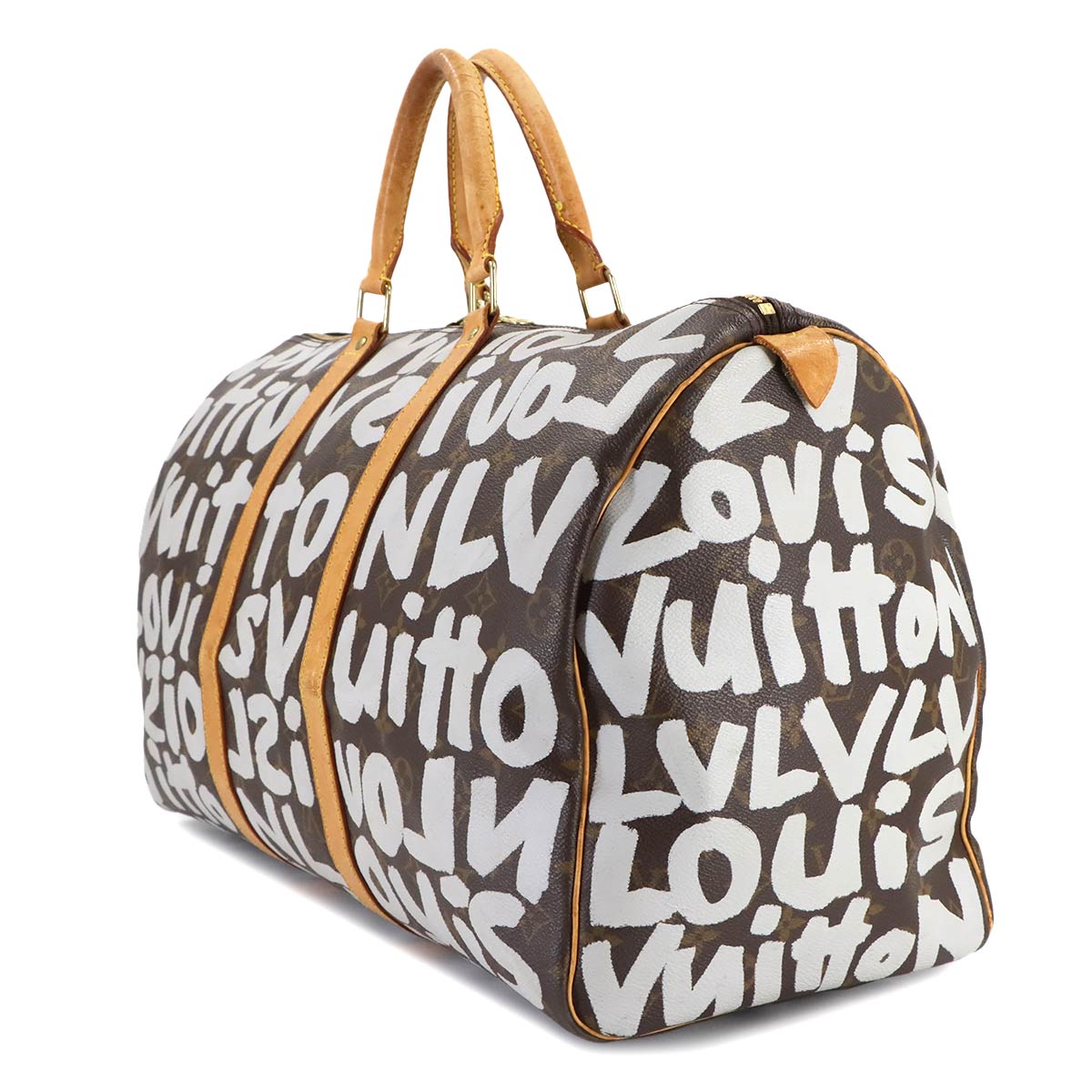 Monogram Graffiti Keepall 50 Luggage Argent M92197