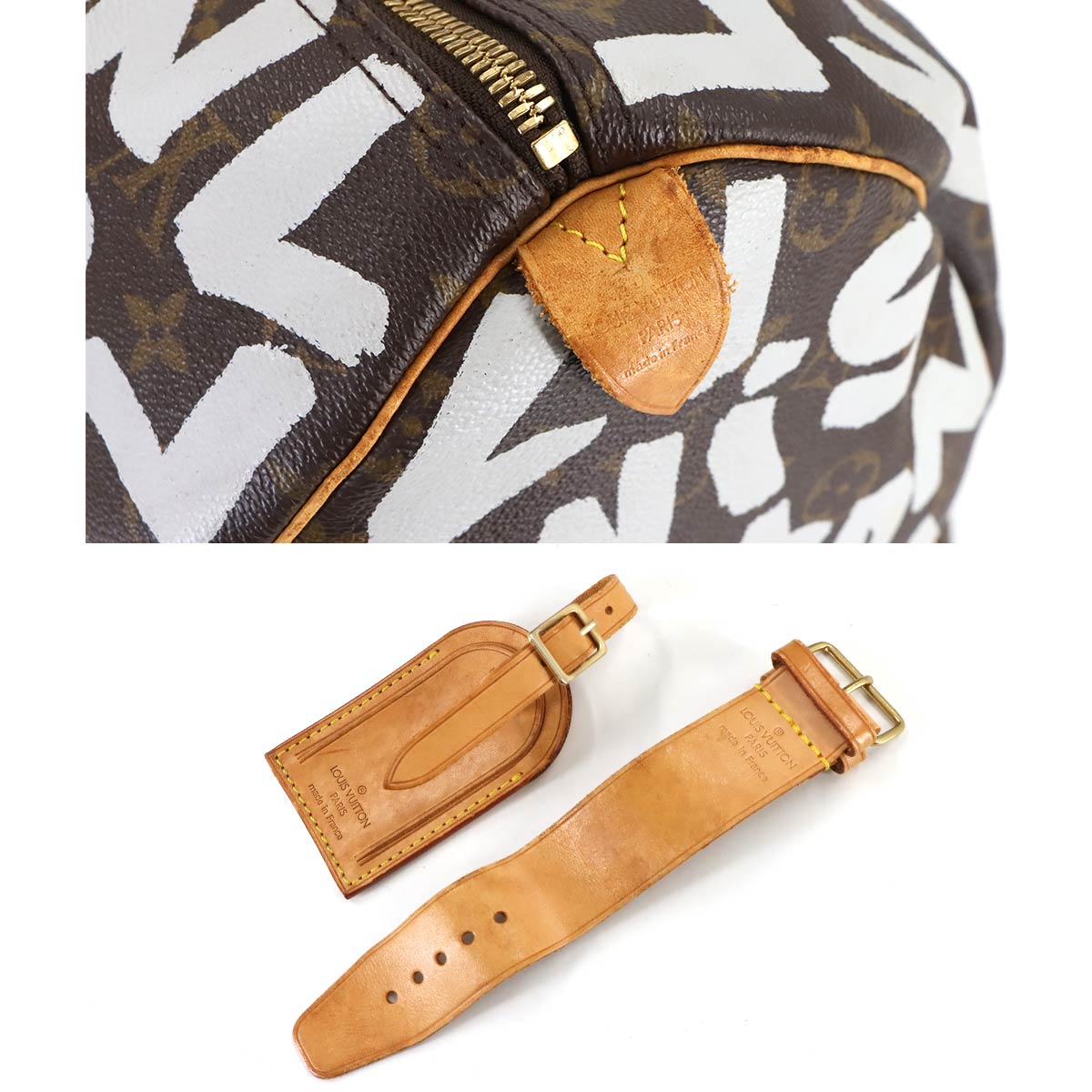 Monogram Graffiti Keepall 50 Luggage Argent M92197