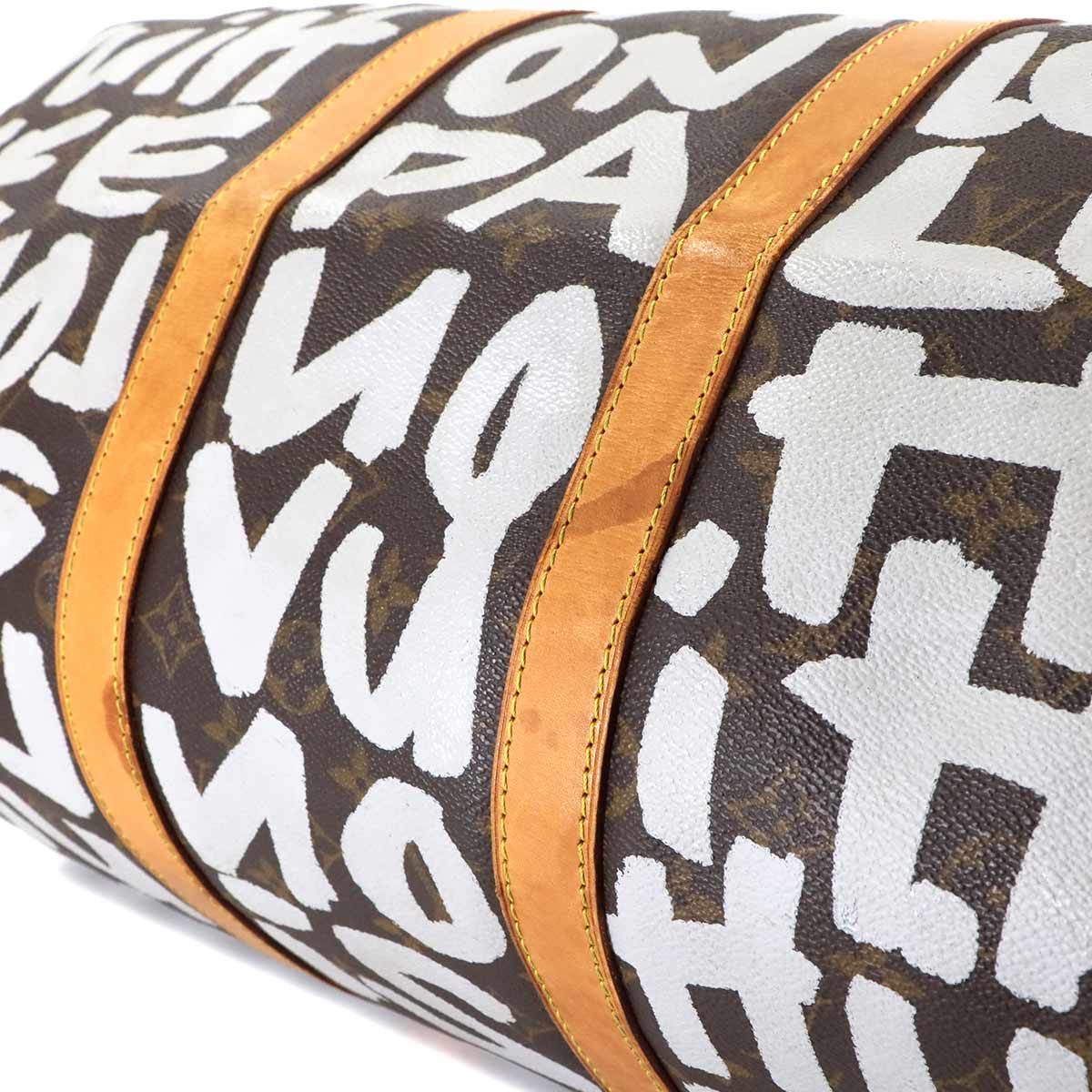 Monogram Graffiti Keepall 50 Luggage Argent M92197