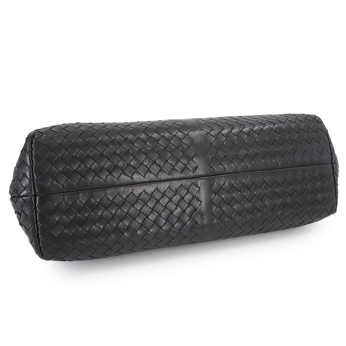 Intrecciato Hand Bag Leather Black 131670 Purse