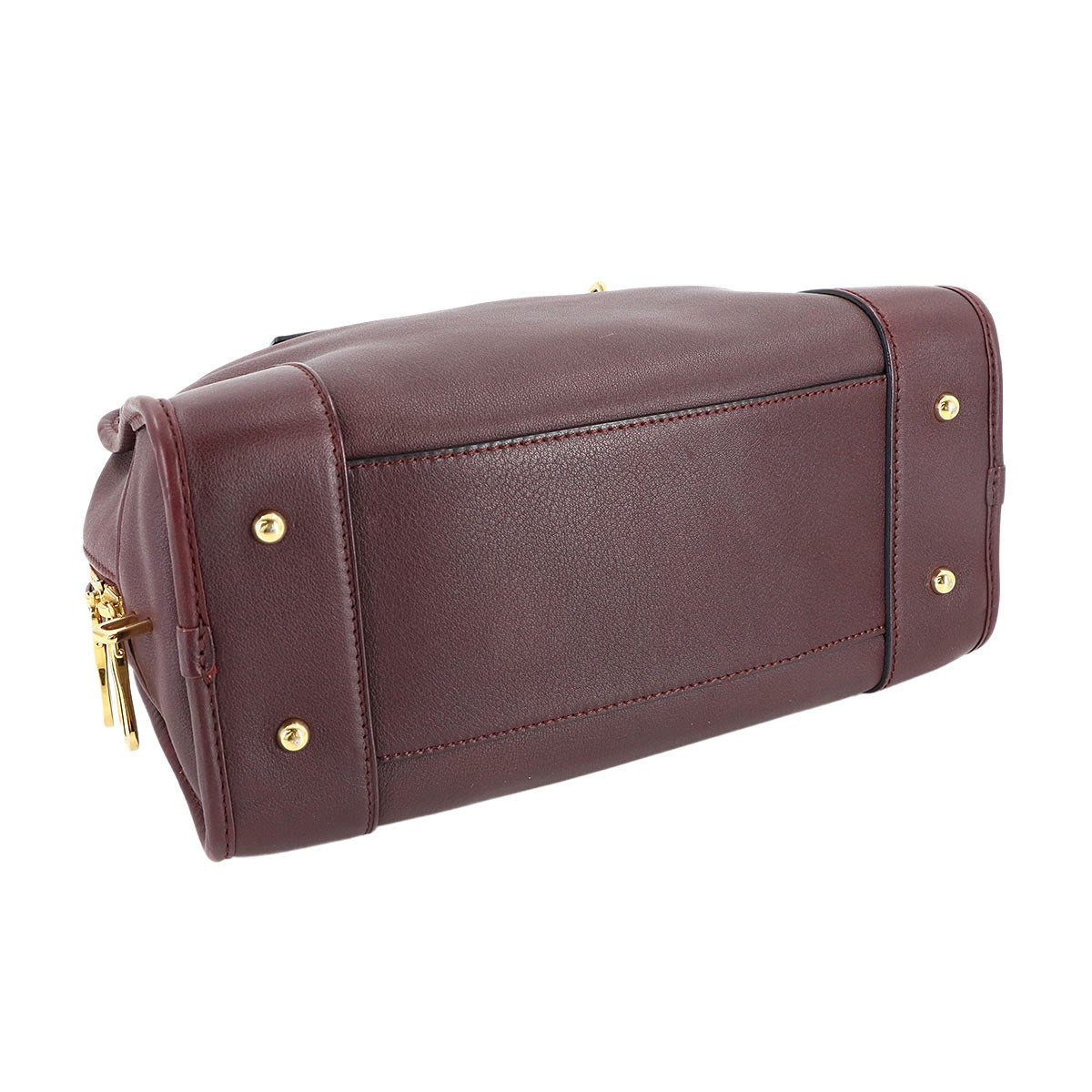 Amazona 28 Hand Bag Leather Bordeaux Anagram Purse