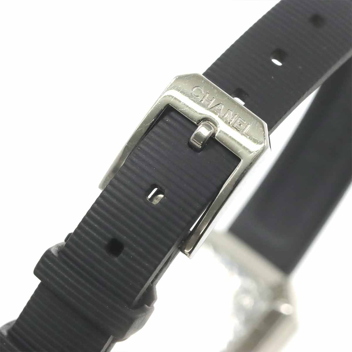 Premiere H2434 Bezel Diamond 4P Rubber Belt Black Dial Ladies