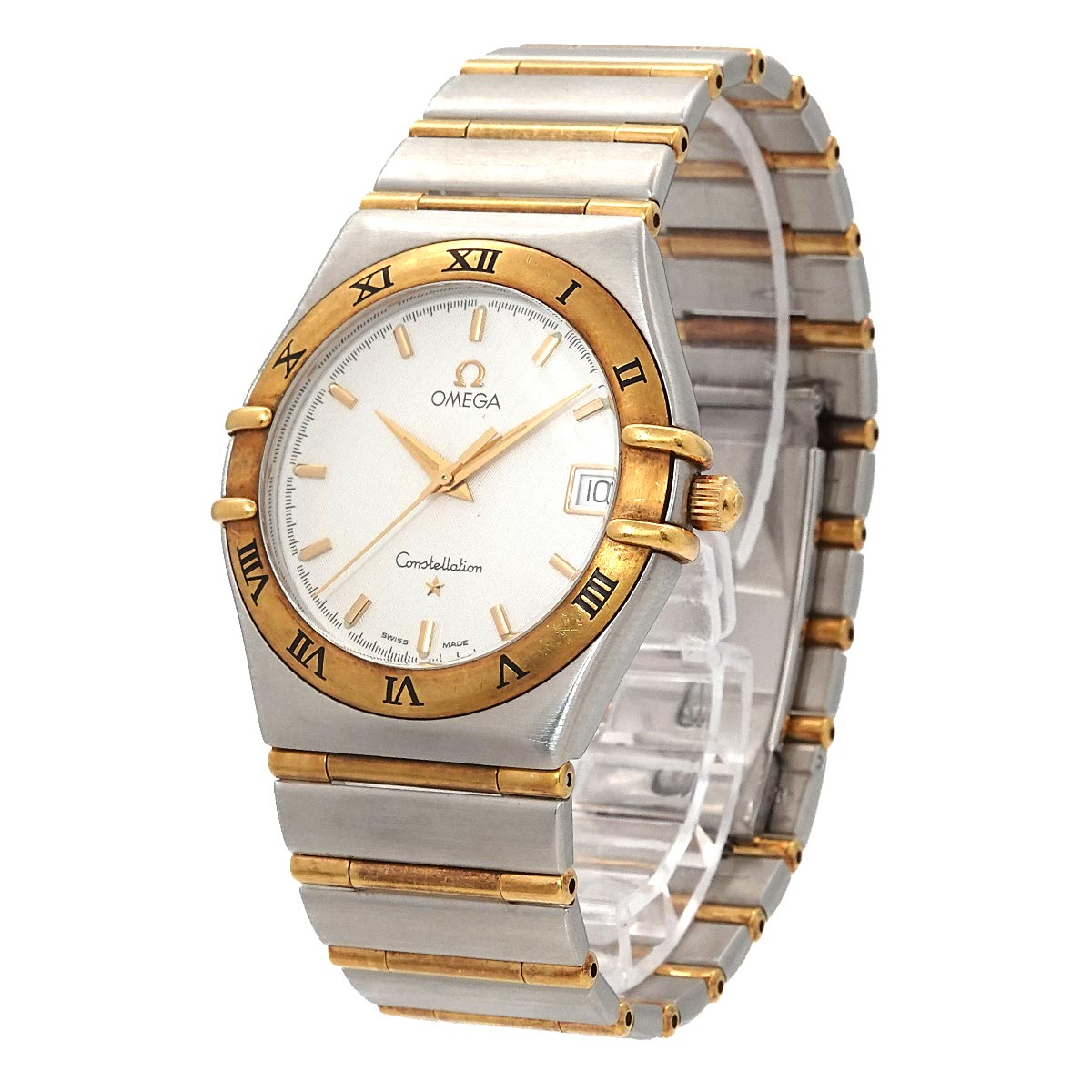 Constellation 1312 30 Quartz Silver Dial SS YG Watch