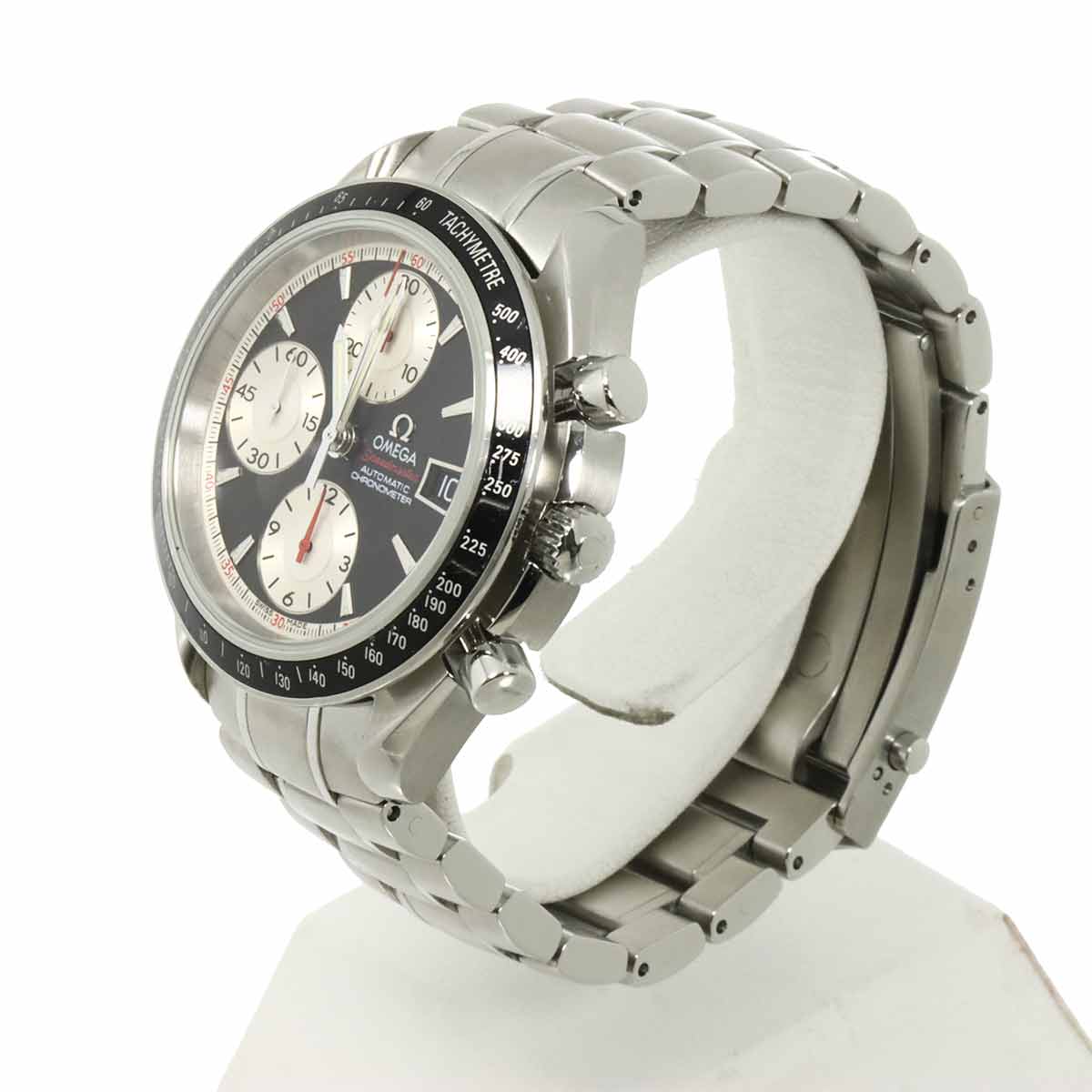 Speedmaster Date 3210.51 Chronograph Black Silver Dial Mens