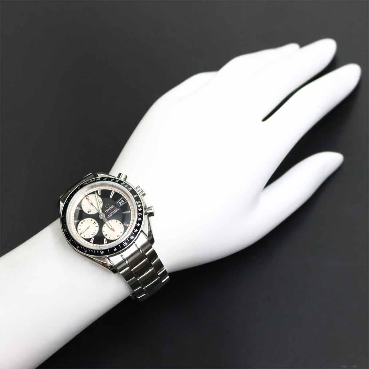 Speedmaster Date 3210.51 Chronograph Black Silver Dial Mens