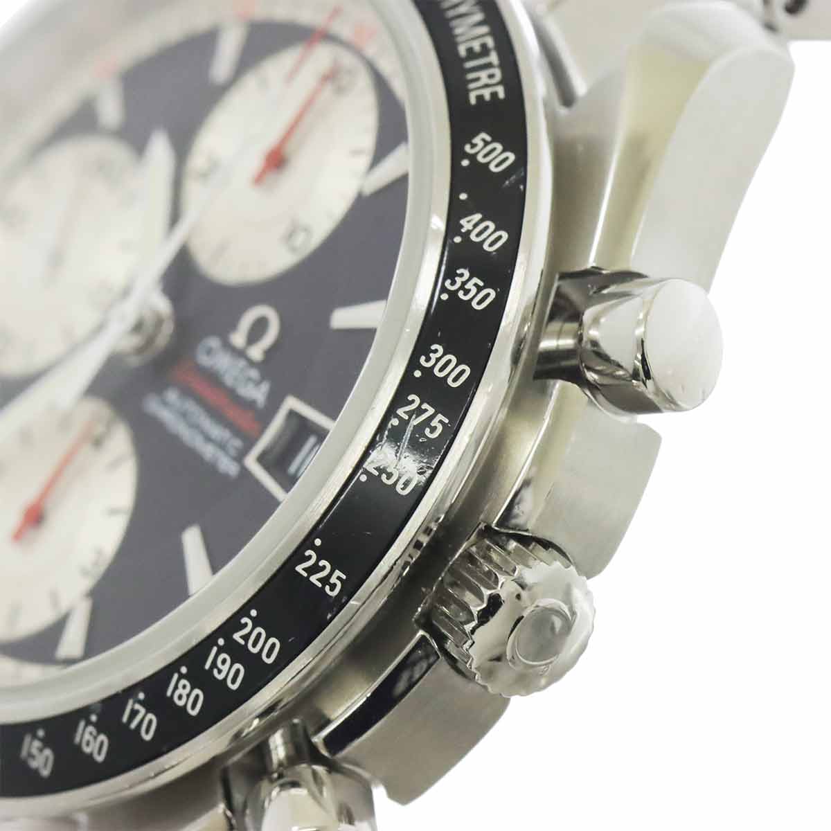 Speedmaster Date 3210.51 Chronograph Black Silver Dial Mens