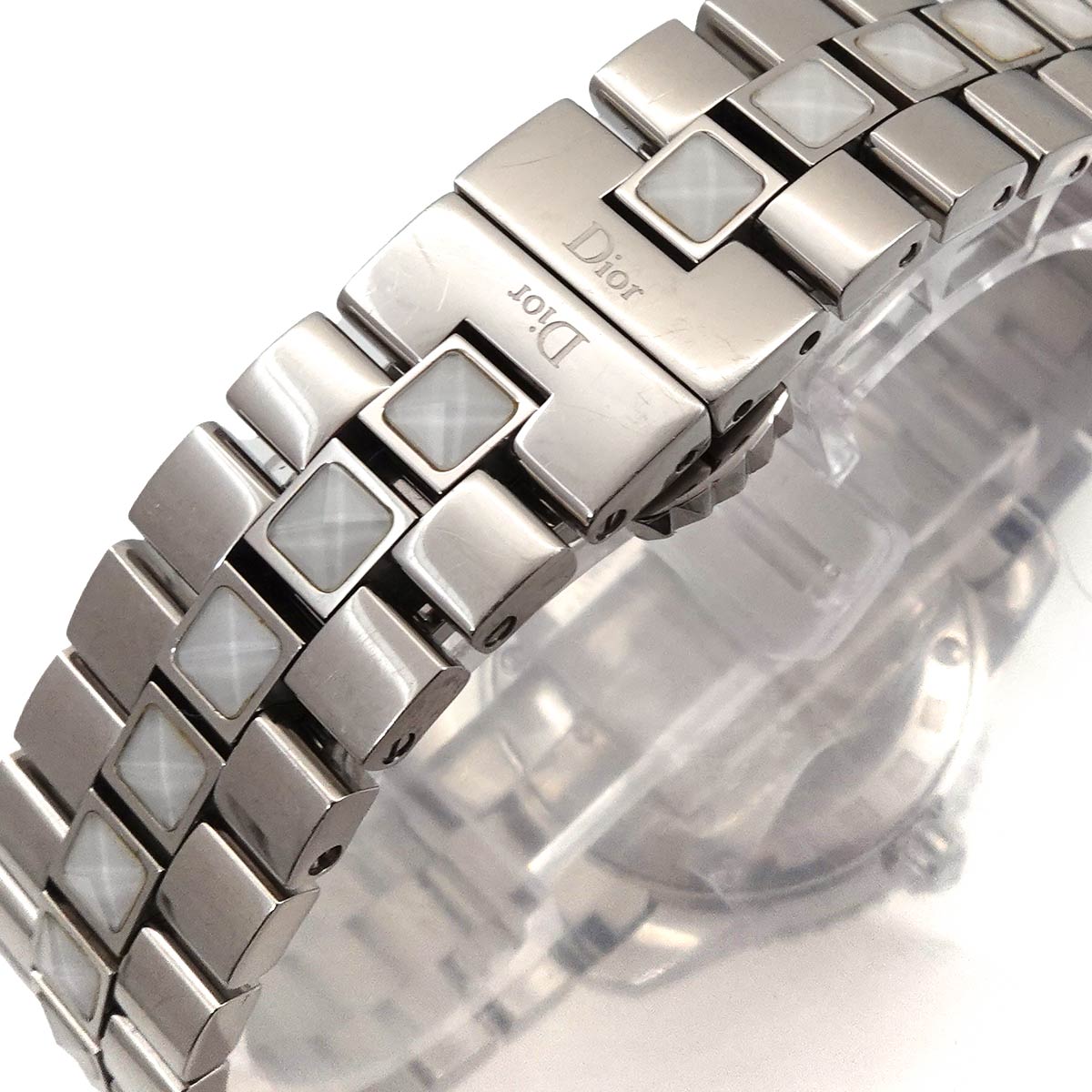 crystal CD112112 White Dial Quartz Ladies Watch