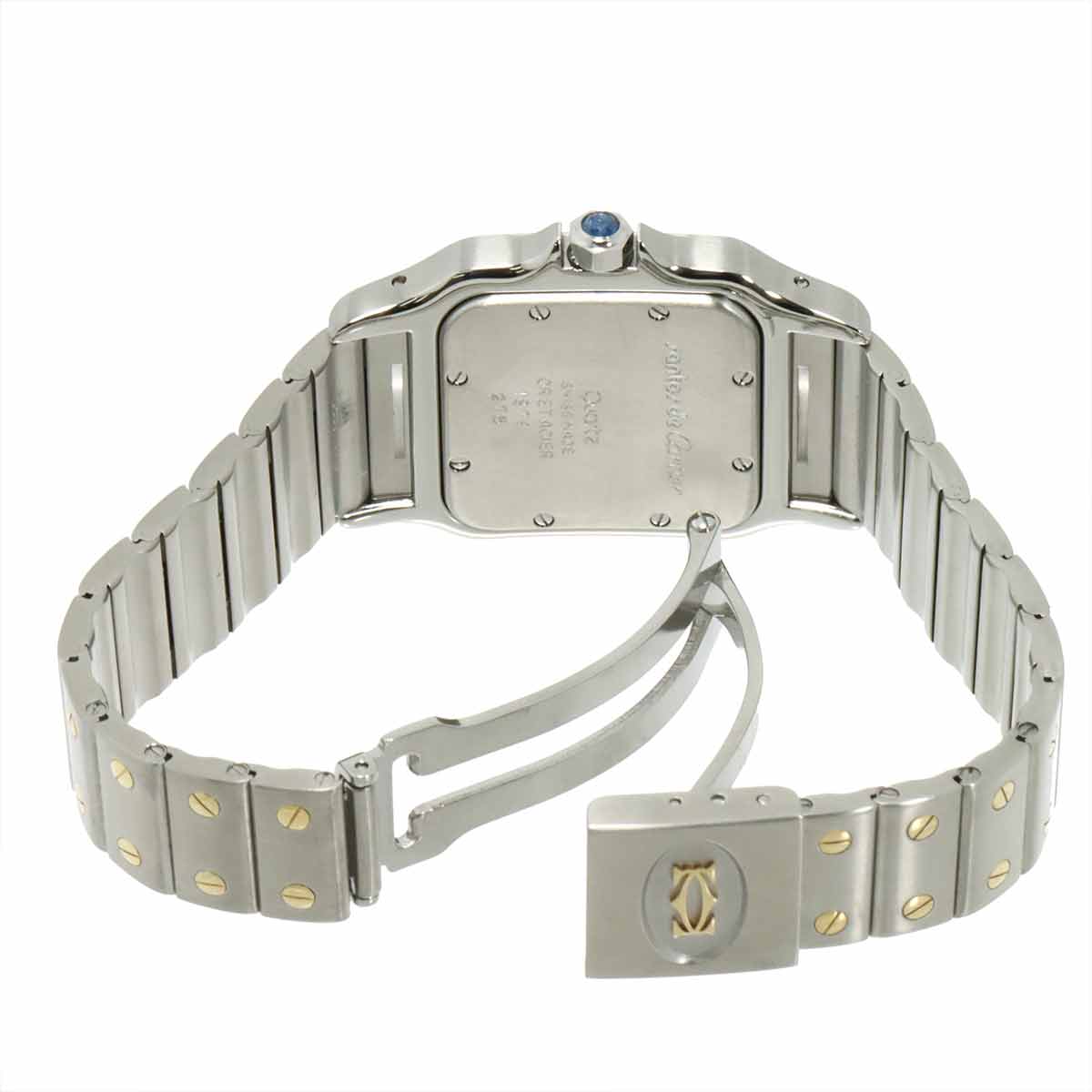 Santos Galbee LM Quartz YG Cream Dial Mens Watch