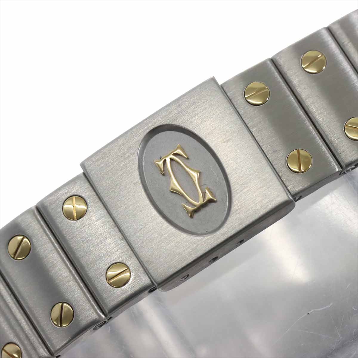 Santos Galbee LM Quartz YG Cream Dial Mens Watch