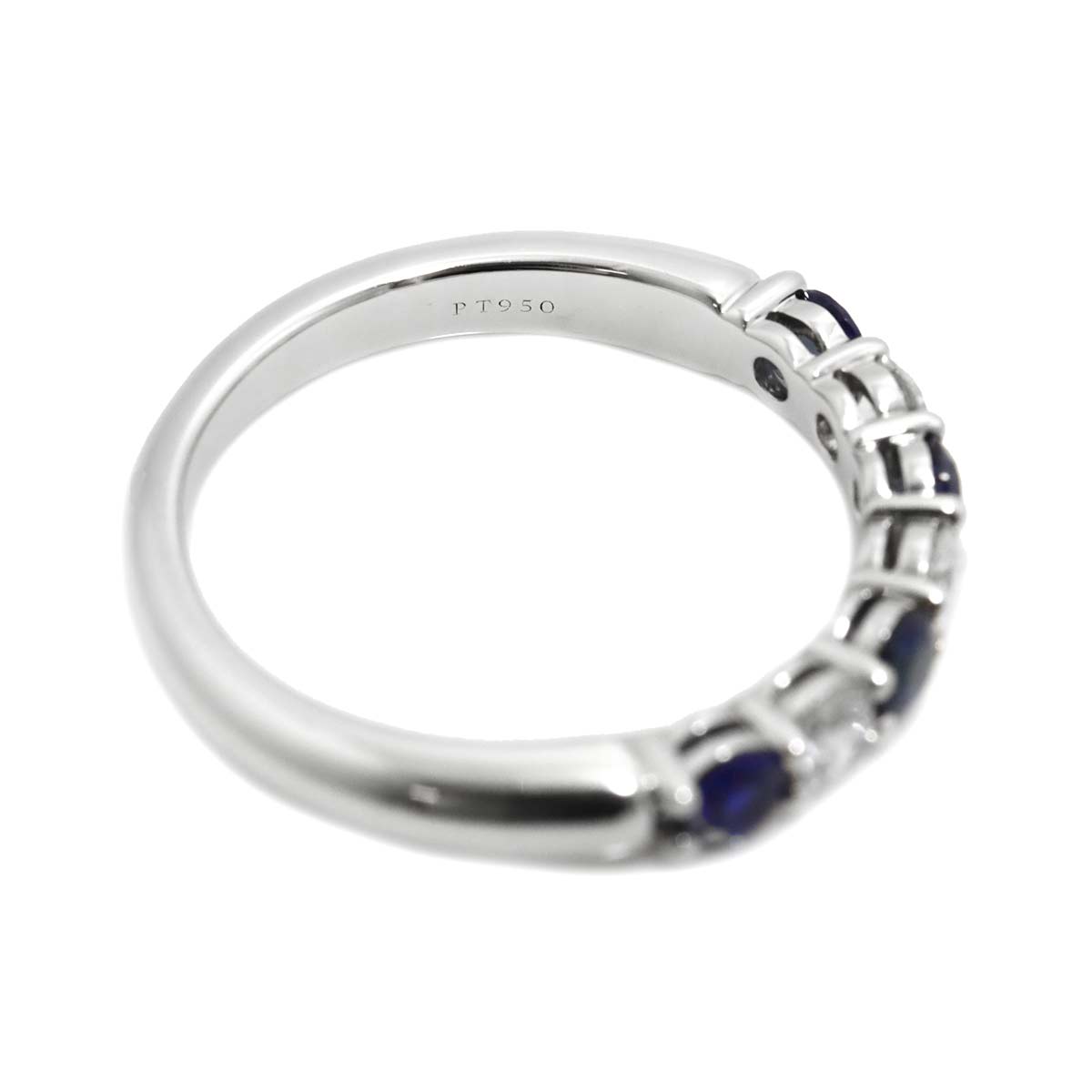 Forever Sapphire Diamond Ring Pt size5.75-6(US)