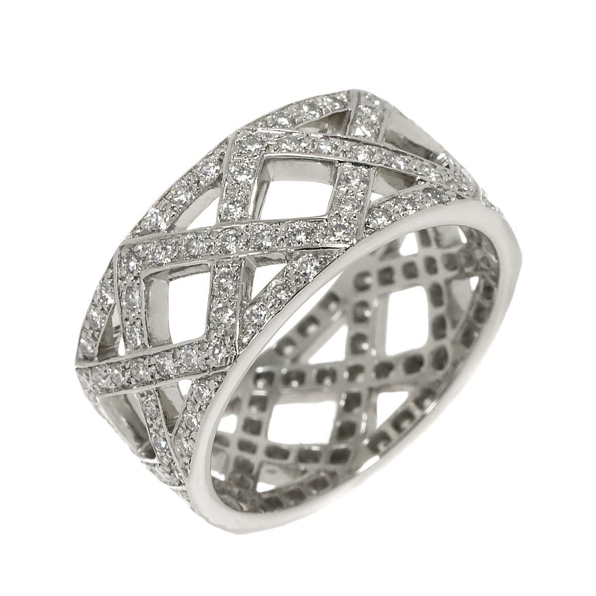 Diamond Ring Pt Platinum Size5.5-5.75(US)