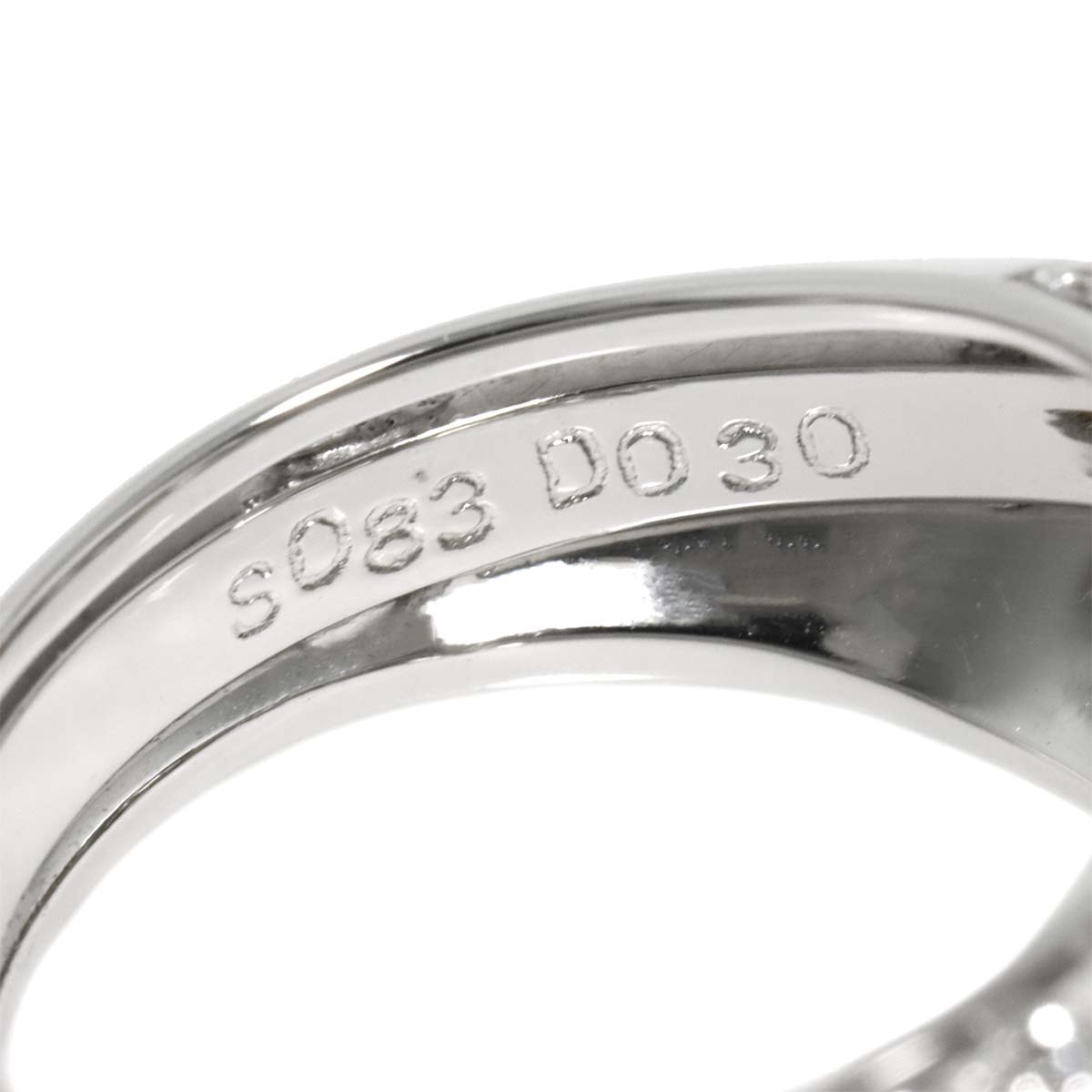 Sapphire 0.83ct Diamond 0.30ct Ring 18K WG 750 Size6.25-6.5(US)