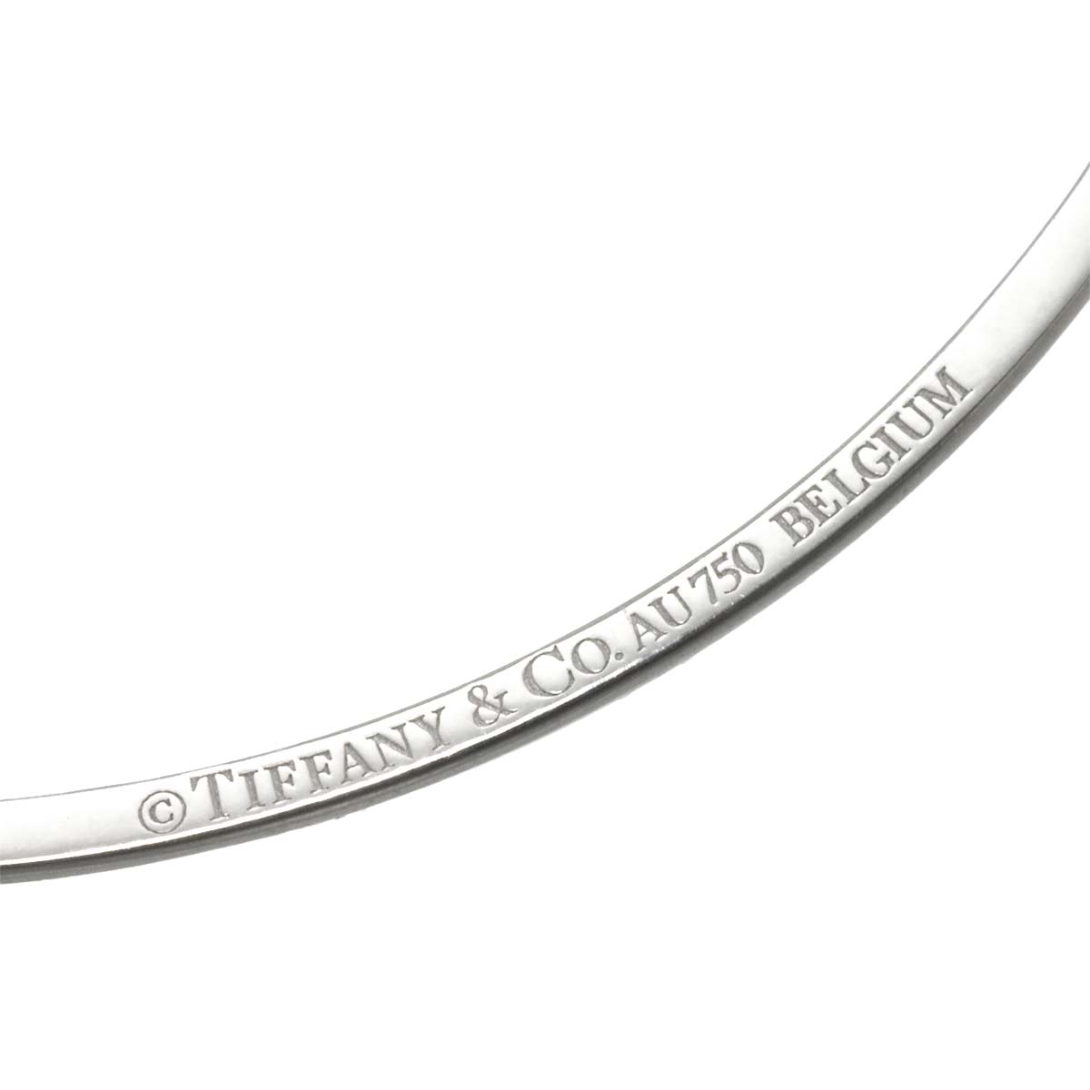 T Smile Diamond Necklace SM 18K White Gold 750