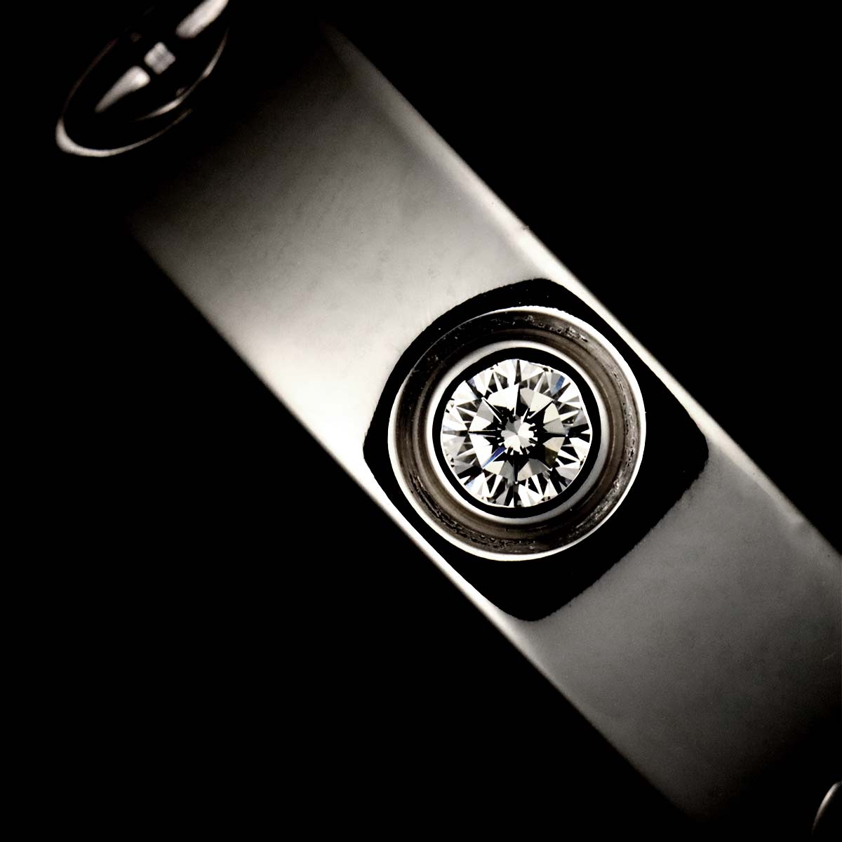 Love Ring Diamond 3P 18K White Gold 750 size55 7.25(US)