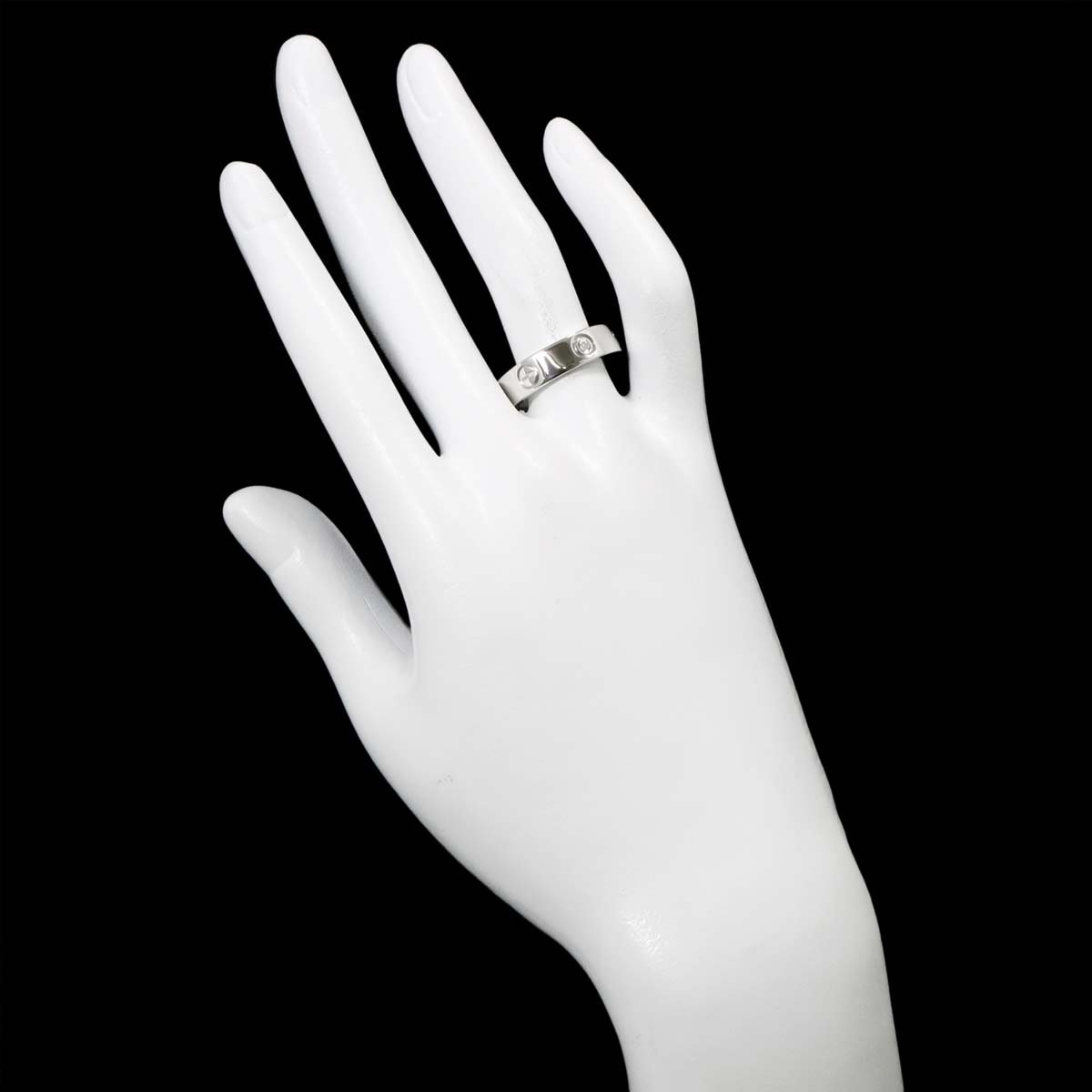 Love Ring Diamond 3P 18K White Gold 750 size55 7.25(US)