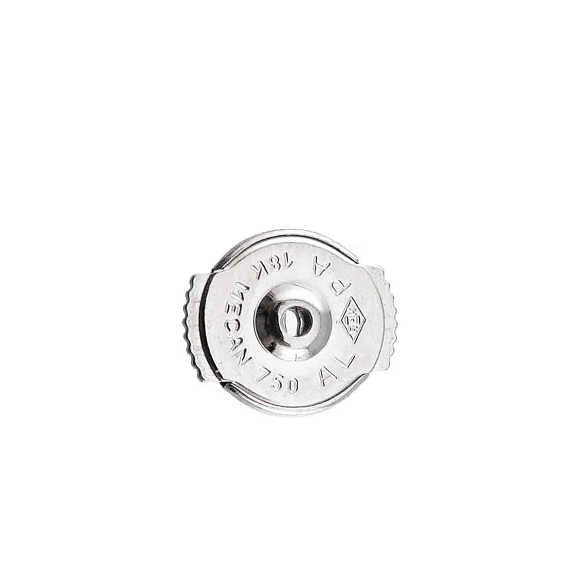 Diamond Earrings Pierced 18K White Gold 750