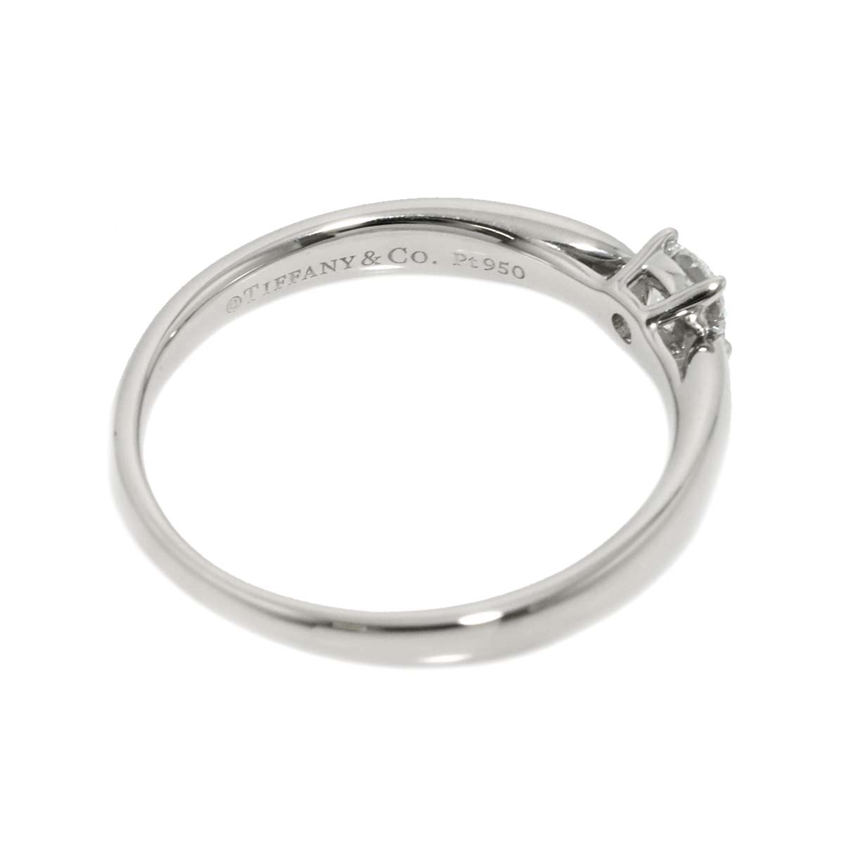 Harmony Diamond 0.19ct D/VS1/3EX Ring Pt Size5.25(US)